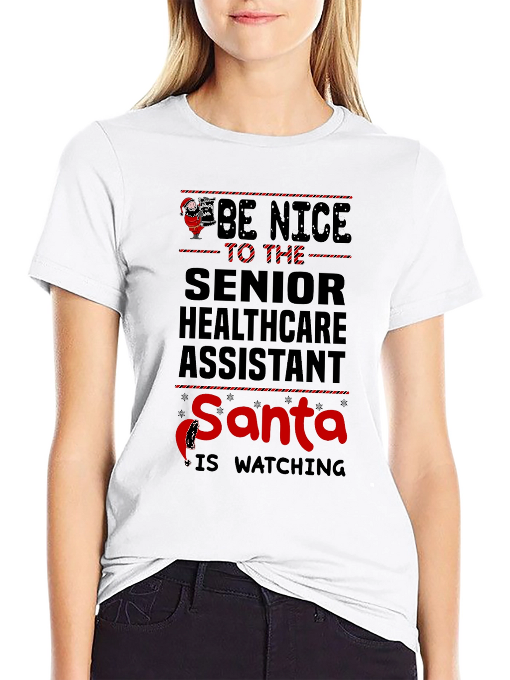 Senior Healthcare Assistant Santa T-Shirt