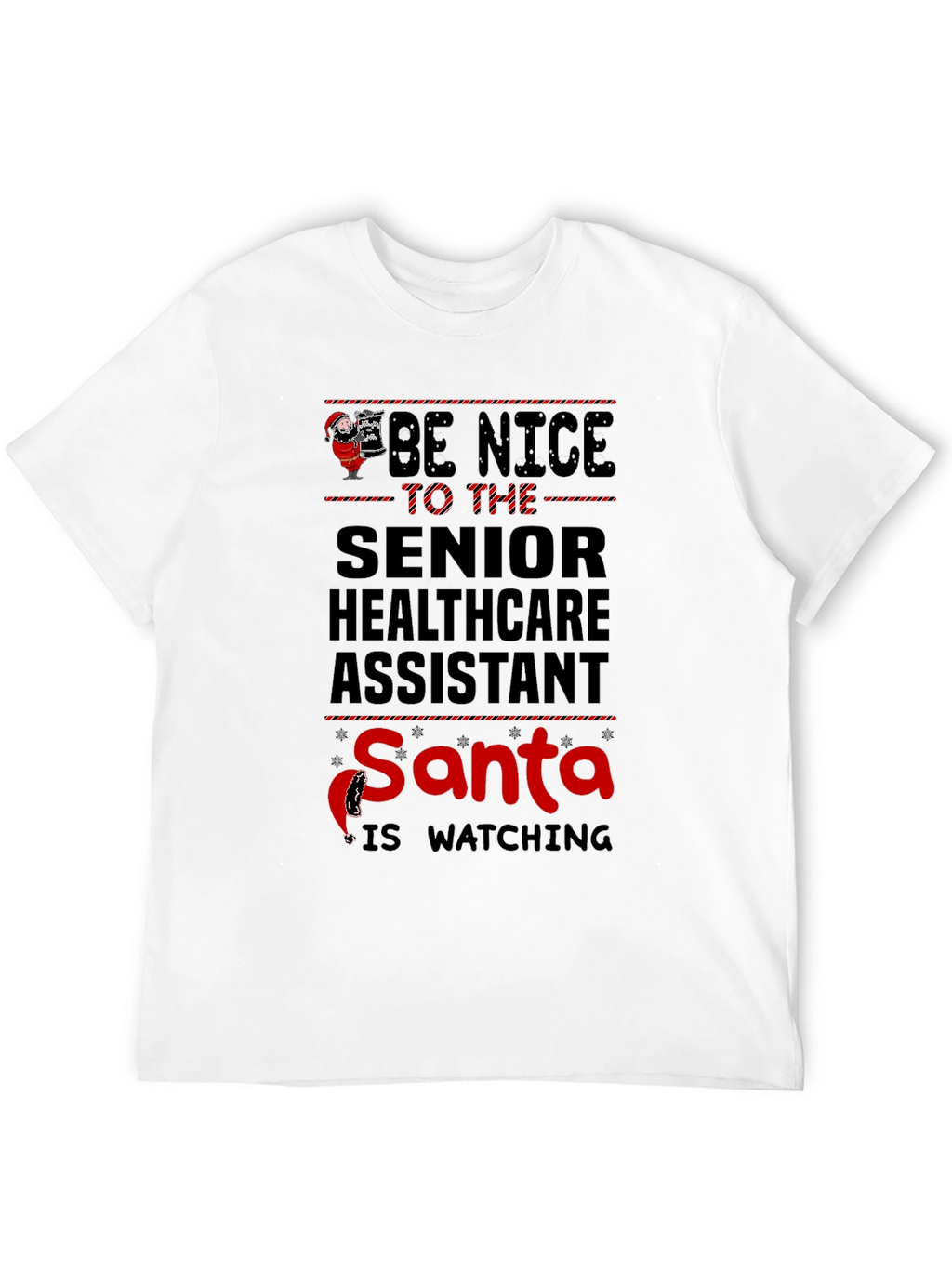 Senior Healthcare Assistant Santa T-Shirt
