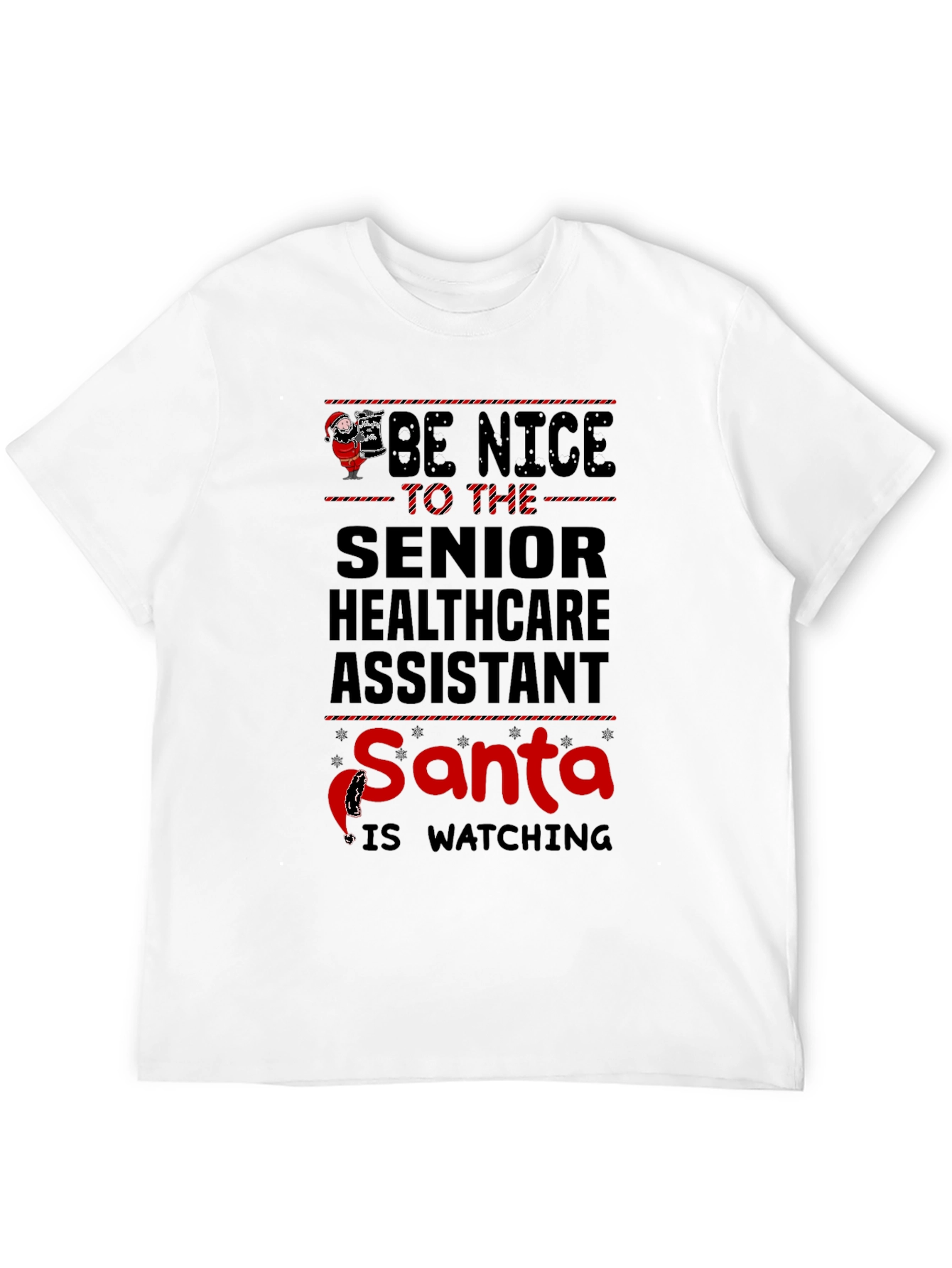 Senior Healthcare Assistant Santa T-Shirt