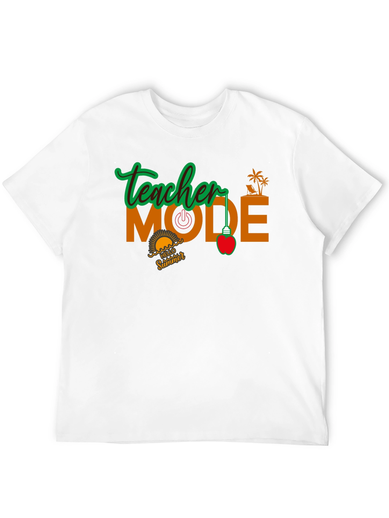 Teacher Mode Summer Black T-Shirt