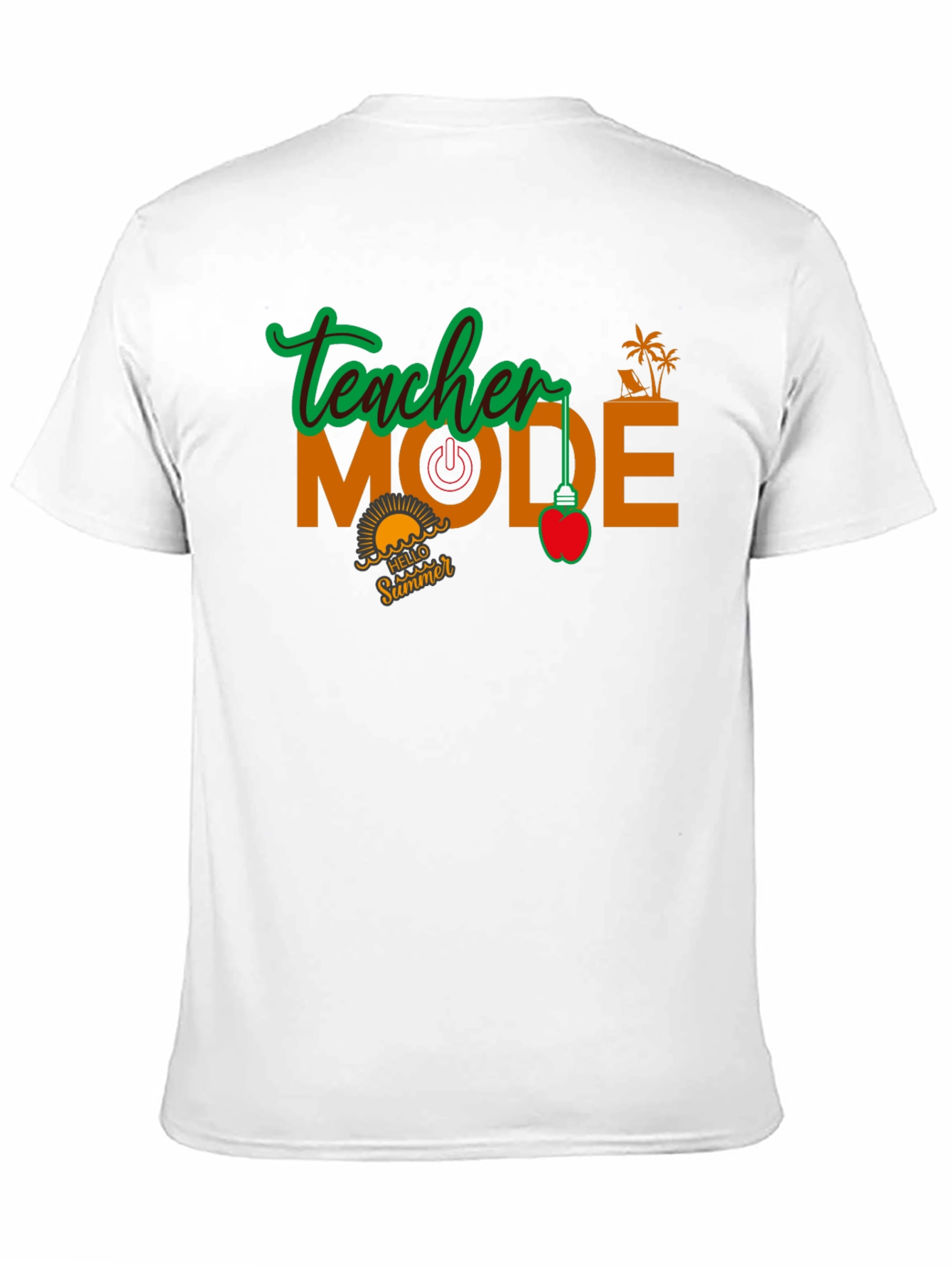 Teacher Mode Summer Black T-Shirt