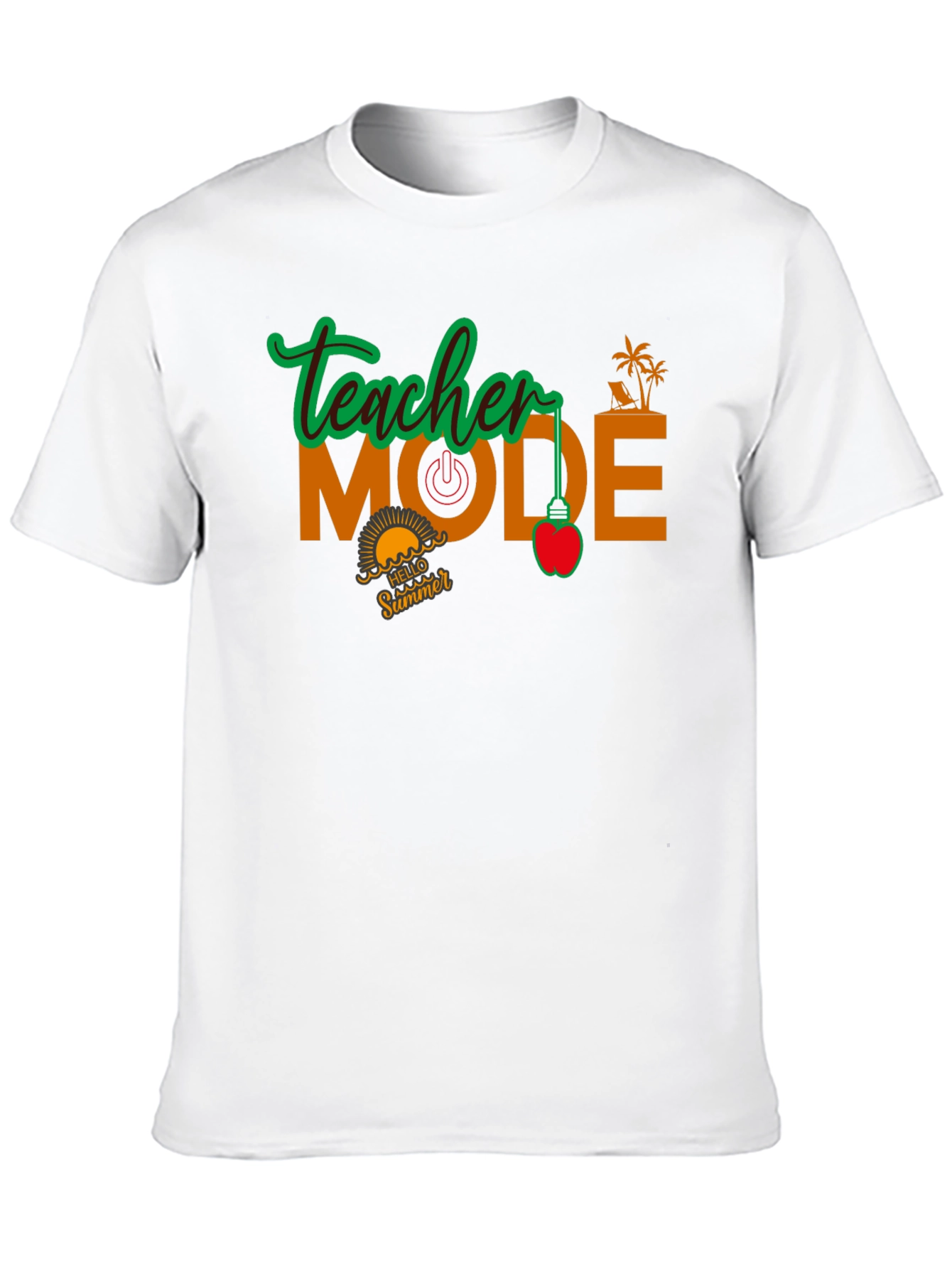 Teacher Mode Summer Black T-Shirt