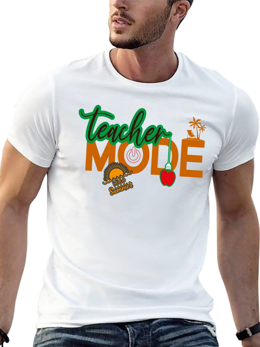 Teacher Mode Summer Black T-Shirt