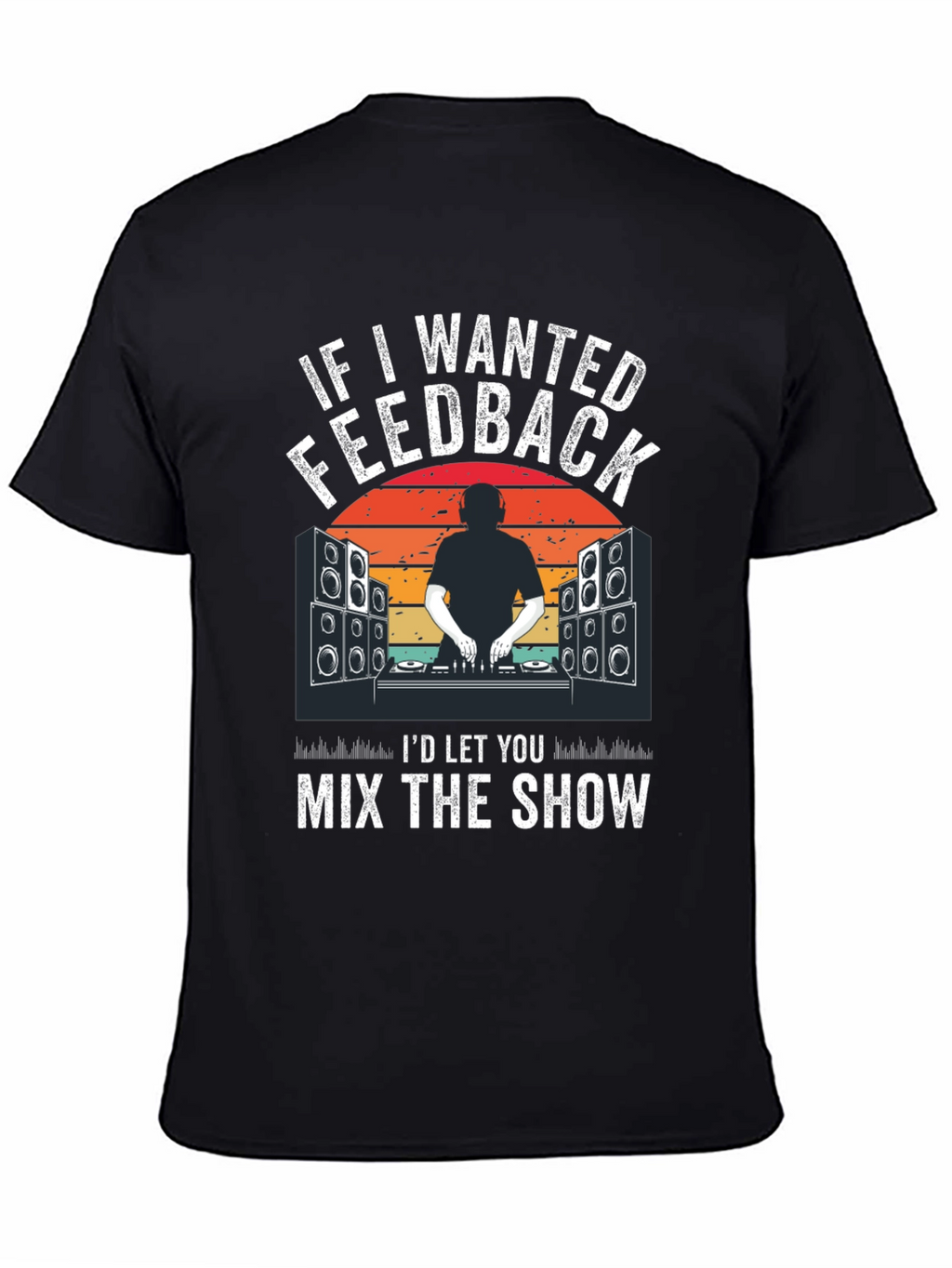 DJ Music Feedback Graphic Tee