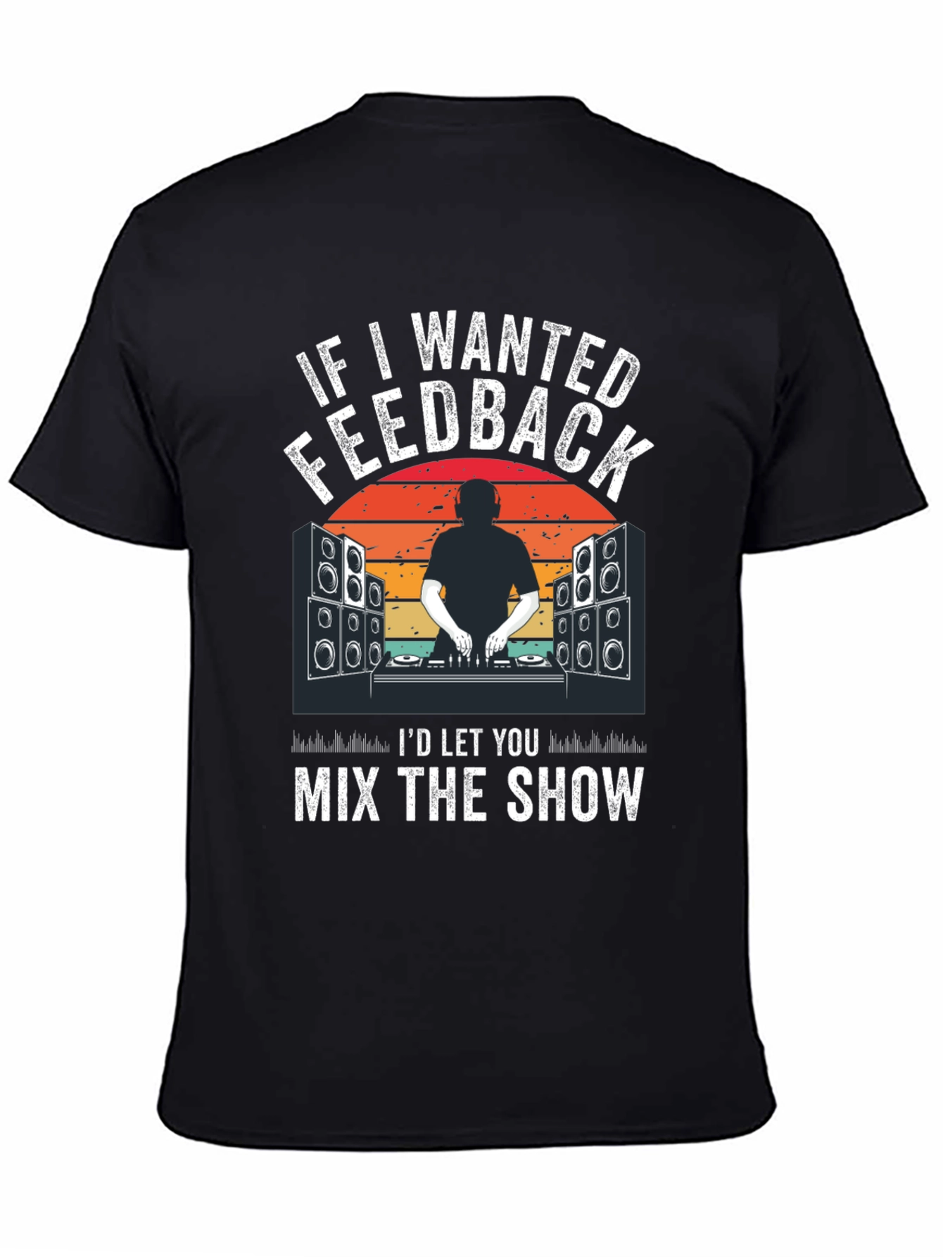 DJ Music Feedback Graphic Tee