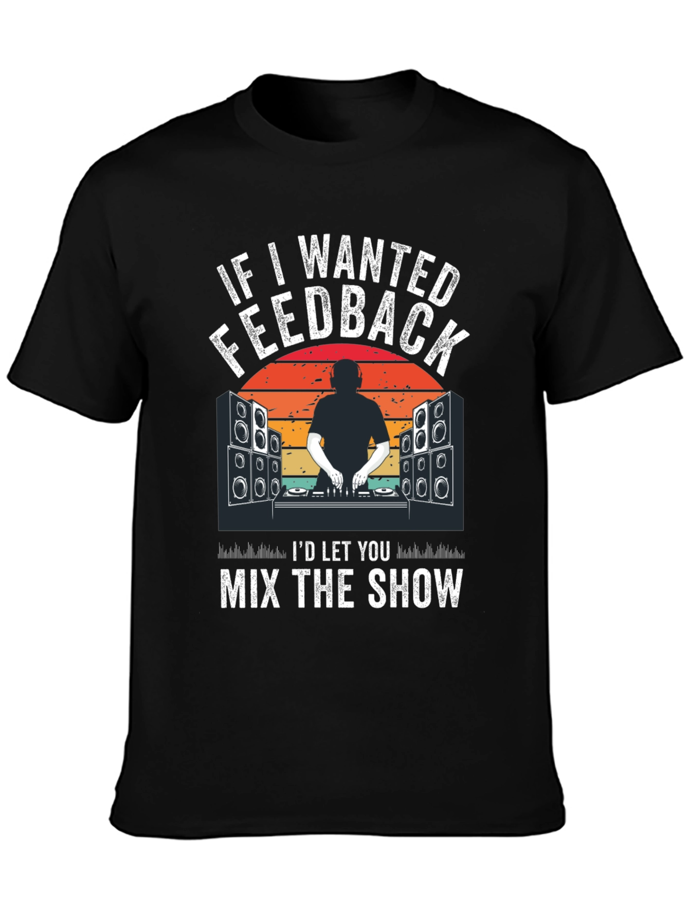 DJ Music Feedback Graphic Tee