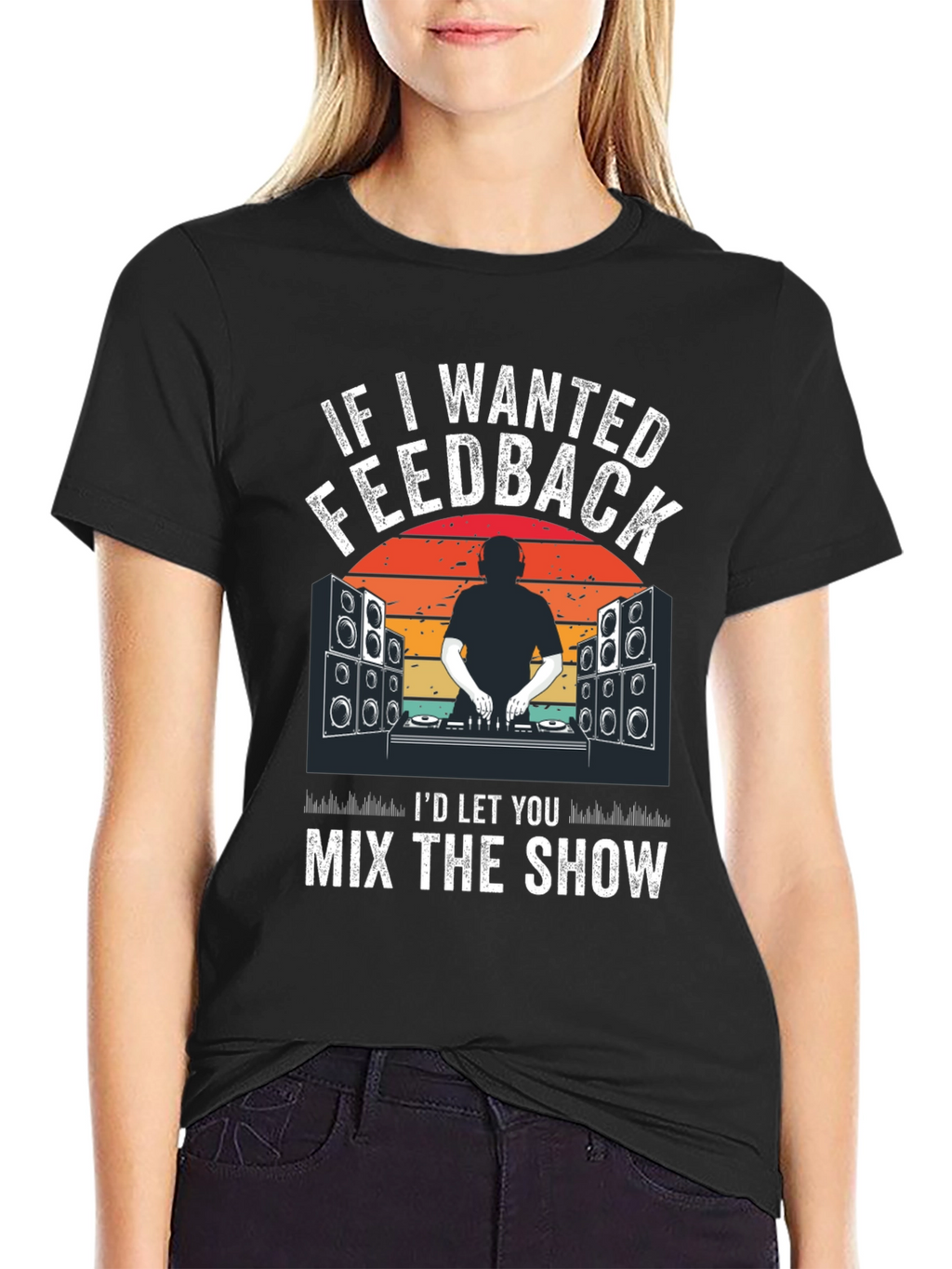 DJ Music Feedback Graphic Tee