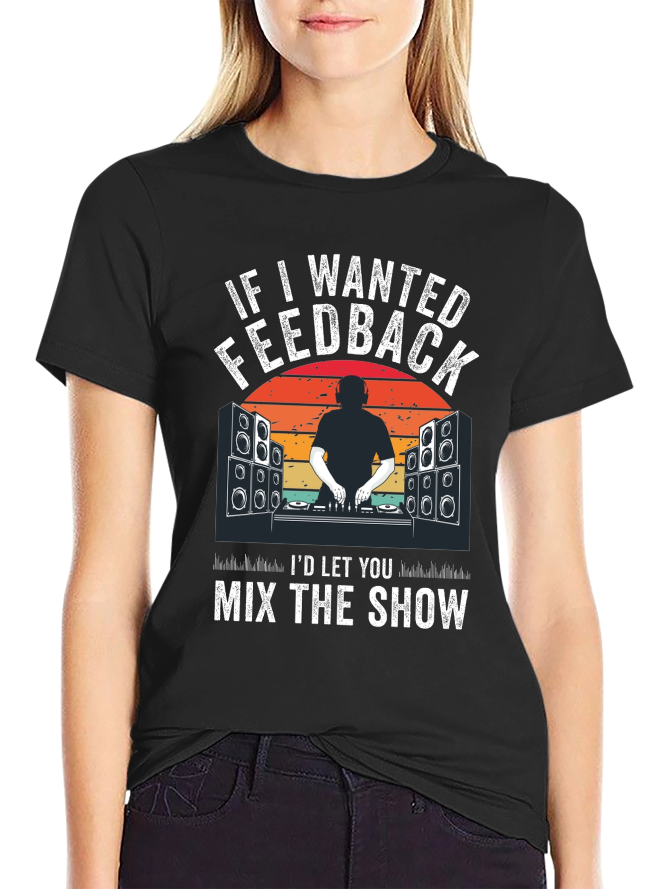 DJ Music Feedback Graphic Tee