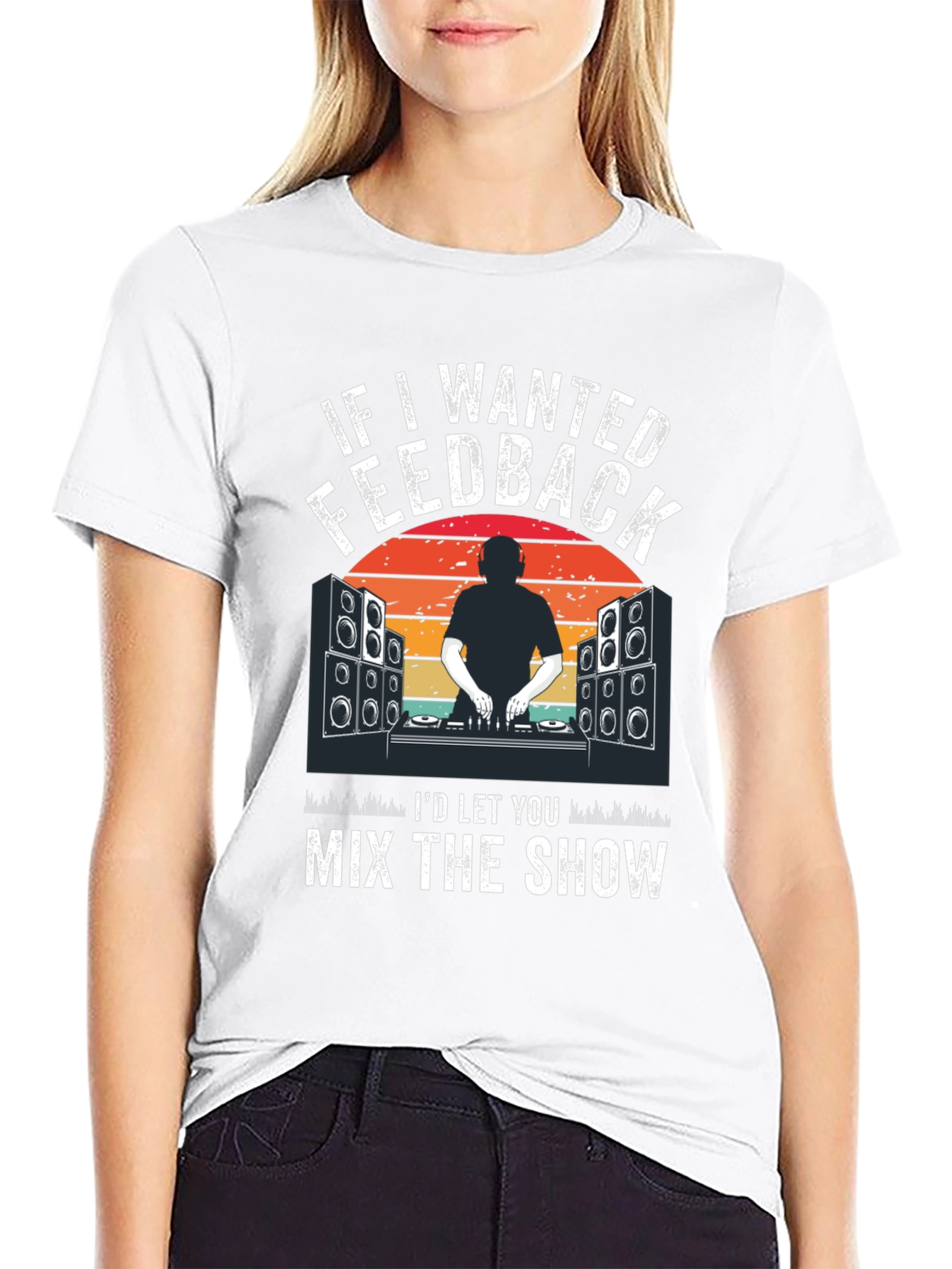 DJ Music Feedback Graphic Tee