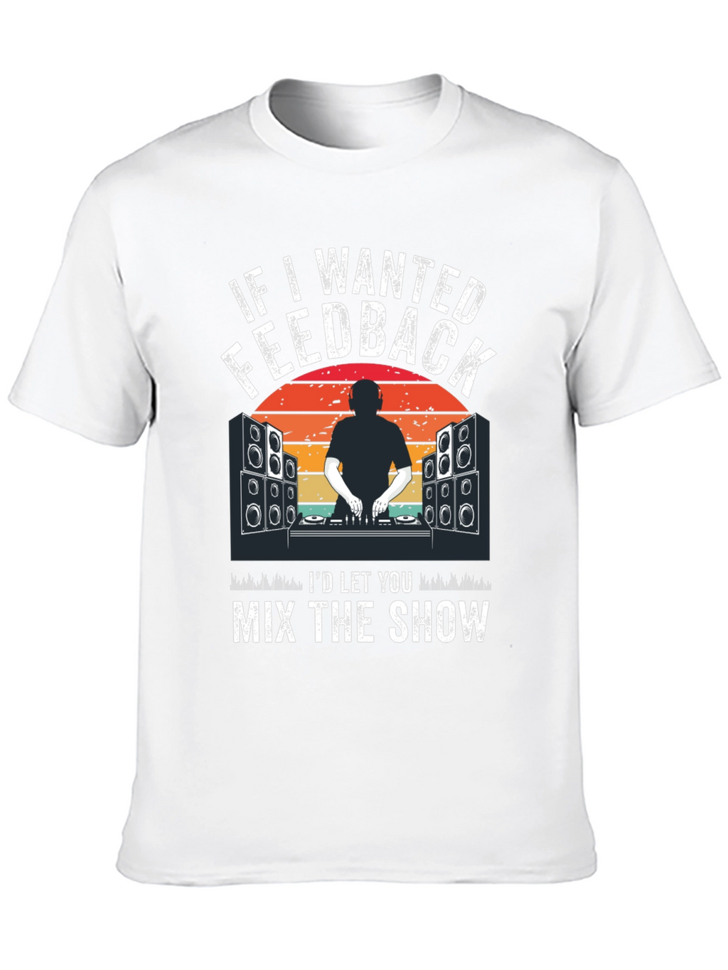 DJ Music Feedback Graphic Tee