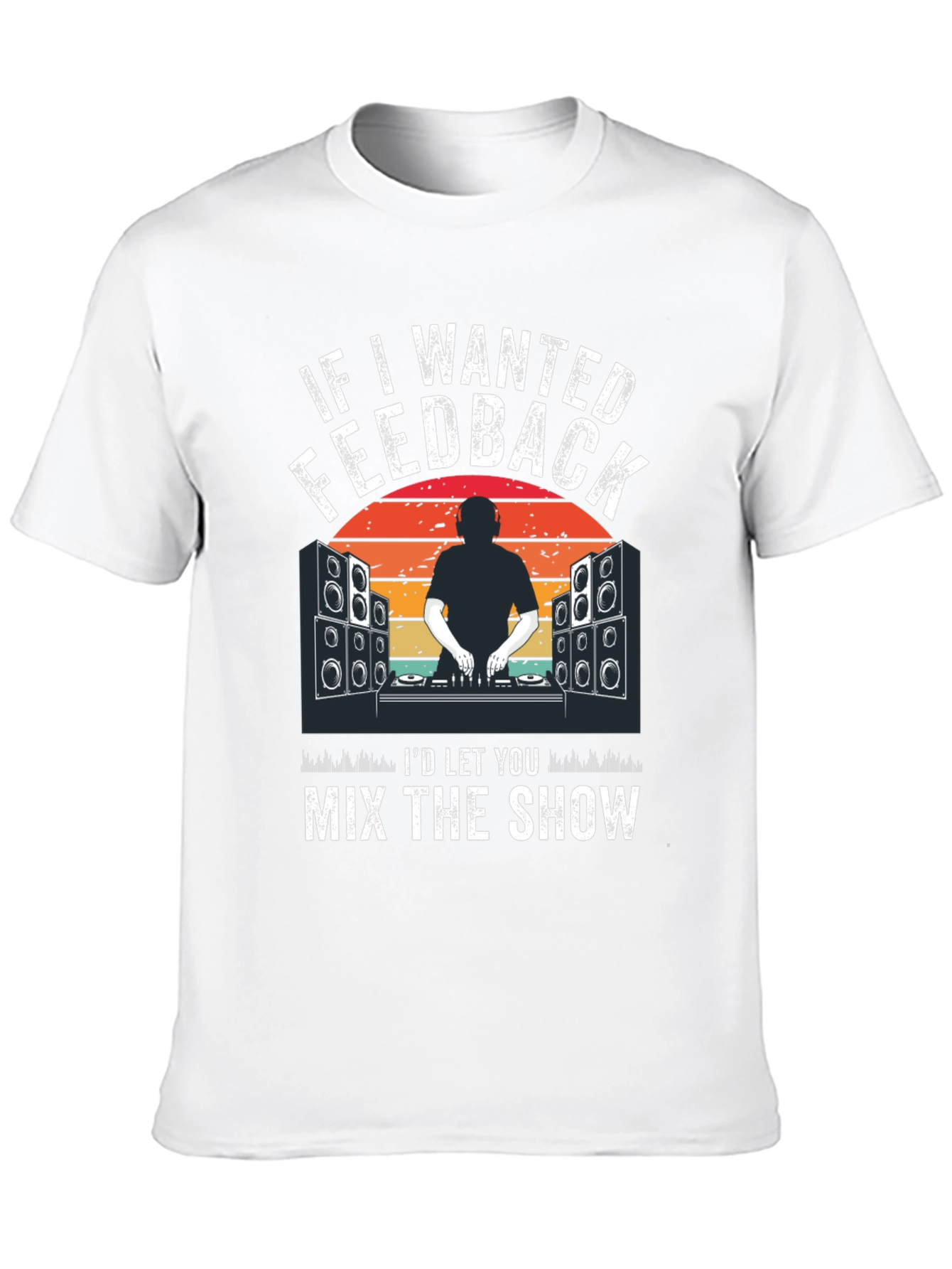 DJ Music Feedback Graphic Tee
