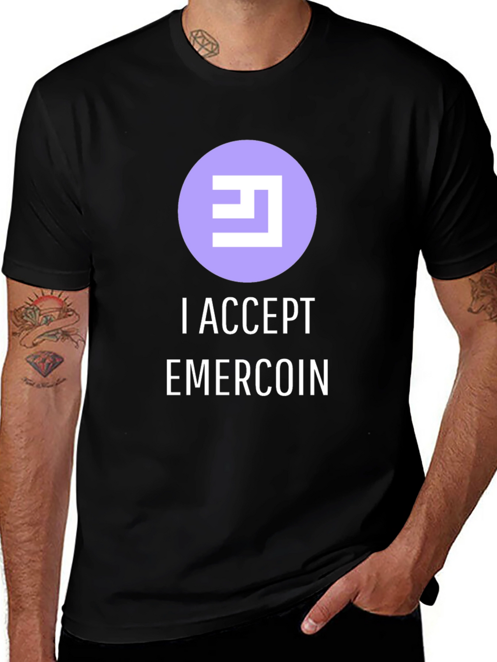 Emercoin Accepted Here T-Shirt - Cryptocurrency Tee