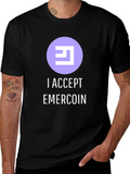 Emercoin Accepted Here T-Shirt - Cryptocurrency Tee