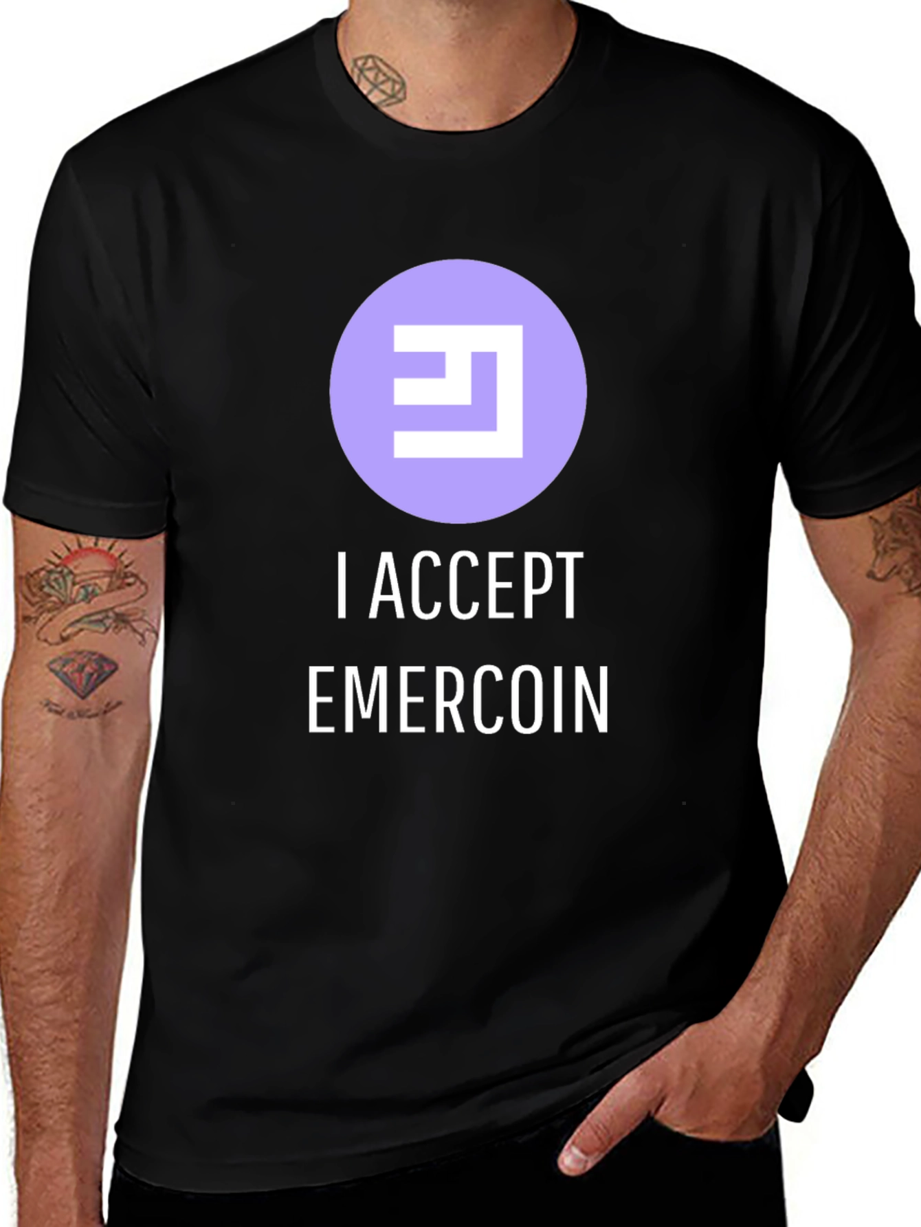Emercoin Accepted Here T-Shirt - Cryptocurrency Tee