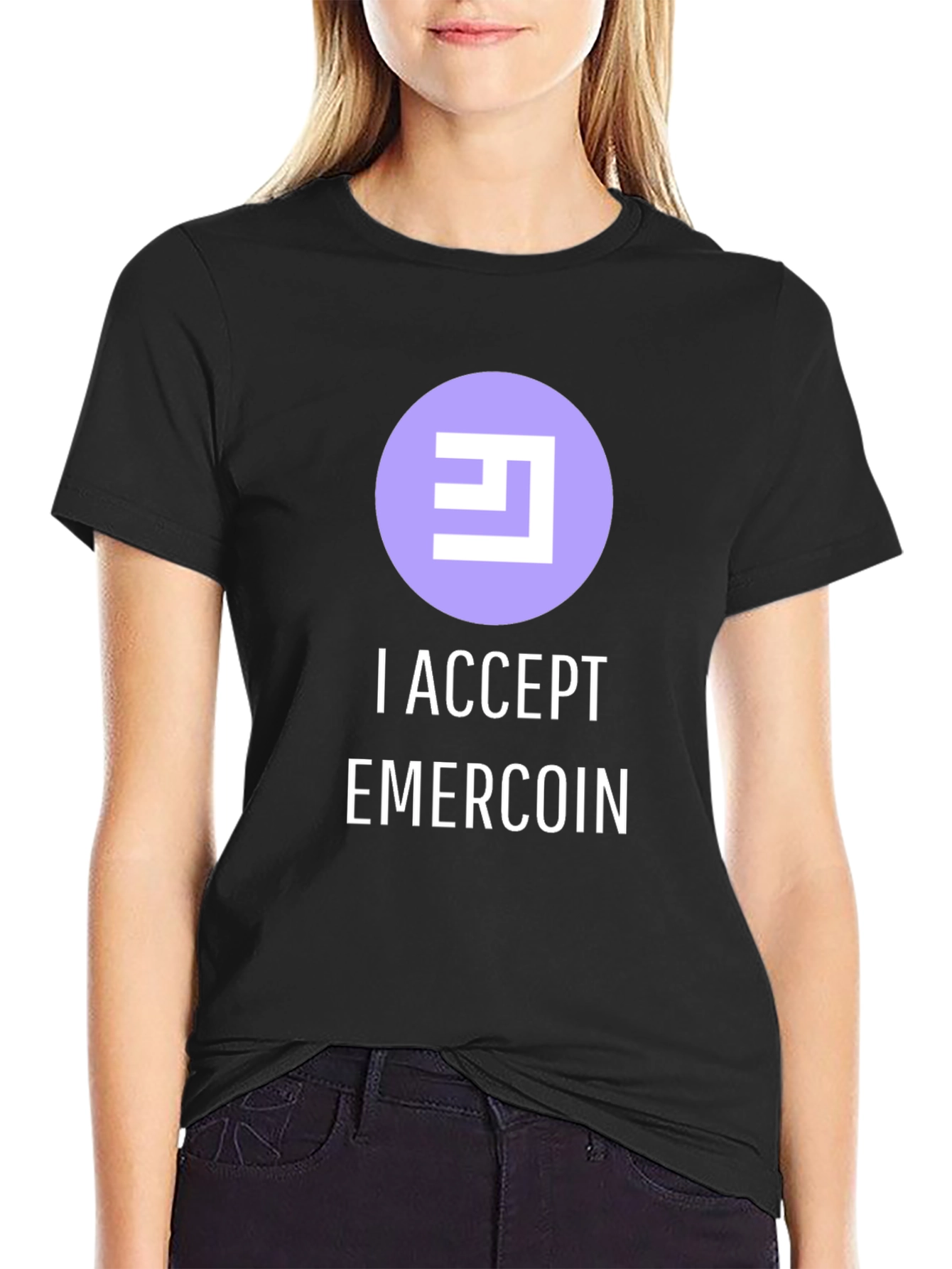 Emercoin Accepted Here T-Shirt - Cryptocurrency Tee