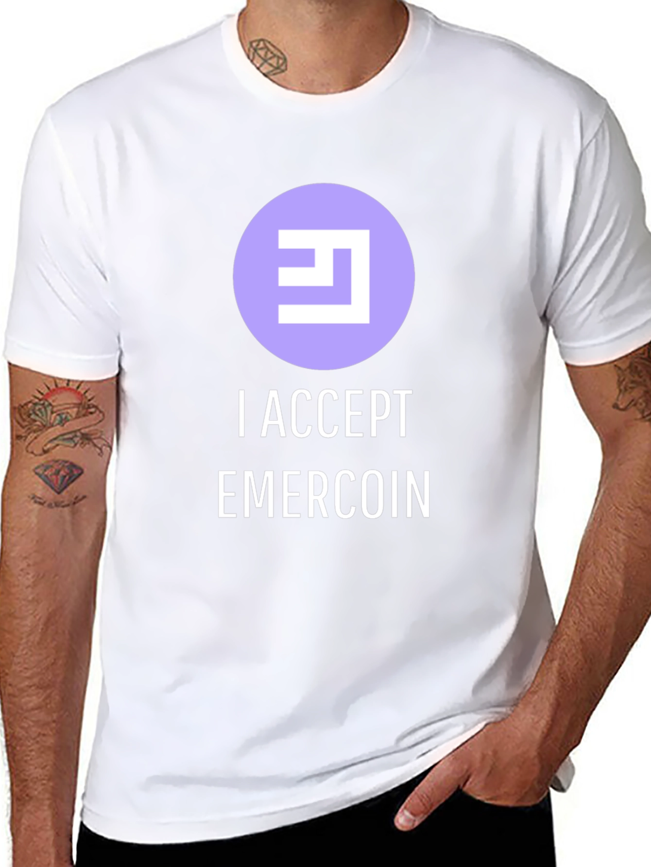 Emercoin Accepted Here T-Shirt - Cryptocurrency Tee