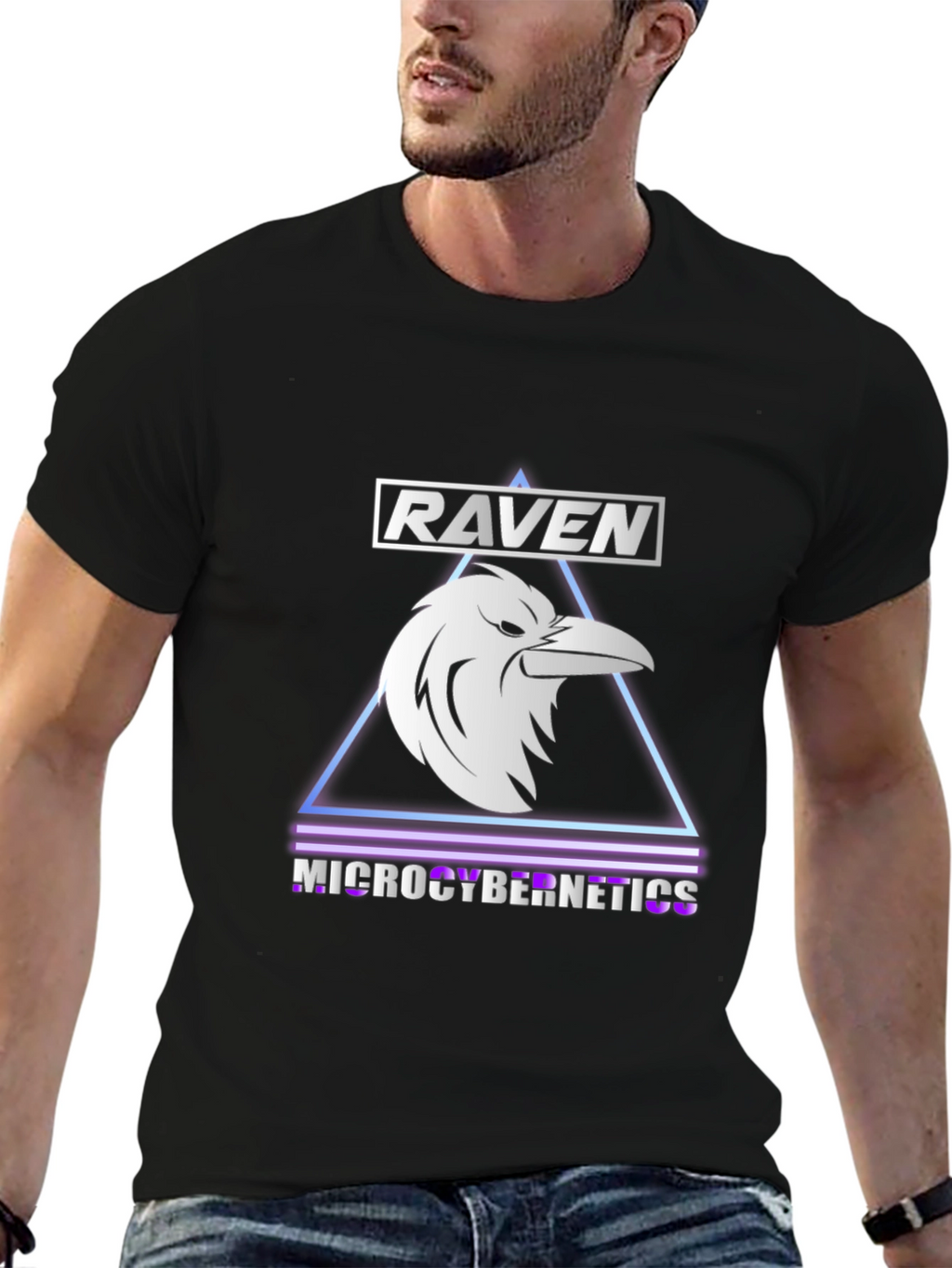 Raven Microcybernetics Black T-Shirt