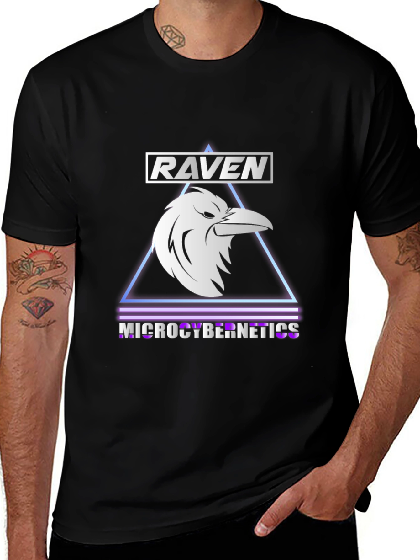 Raven Microcybernetics Black T-Shirt