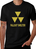 Fallout Shelter Graphic T-Shirt - Nuclear Warning Symbol