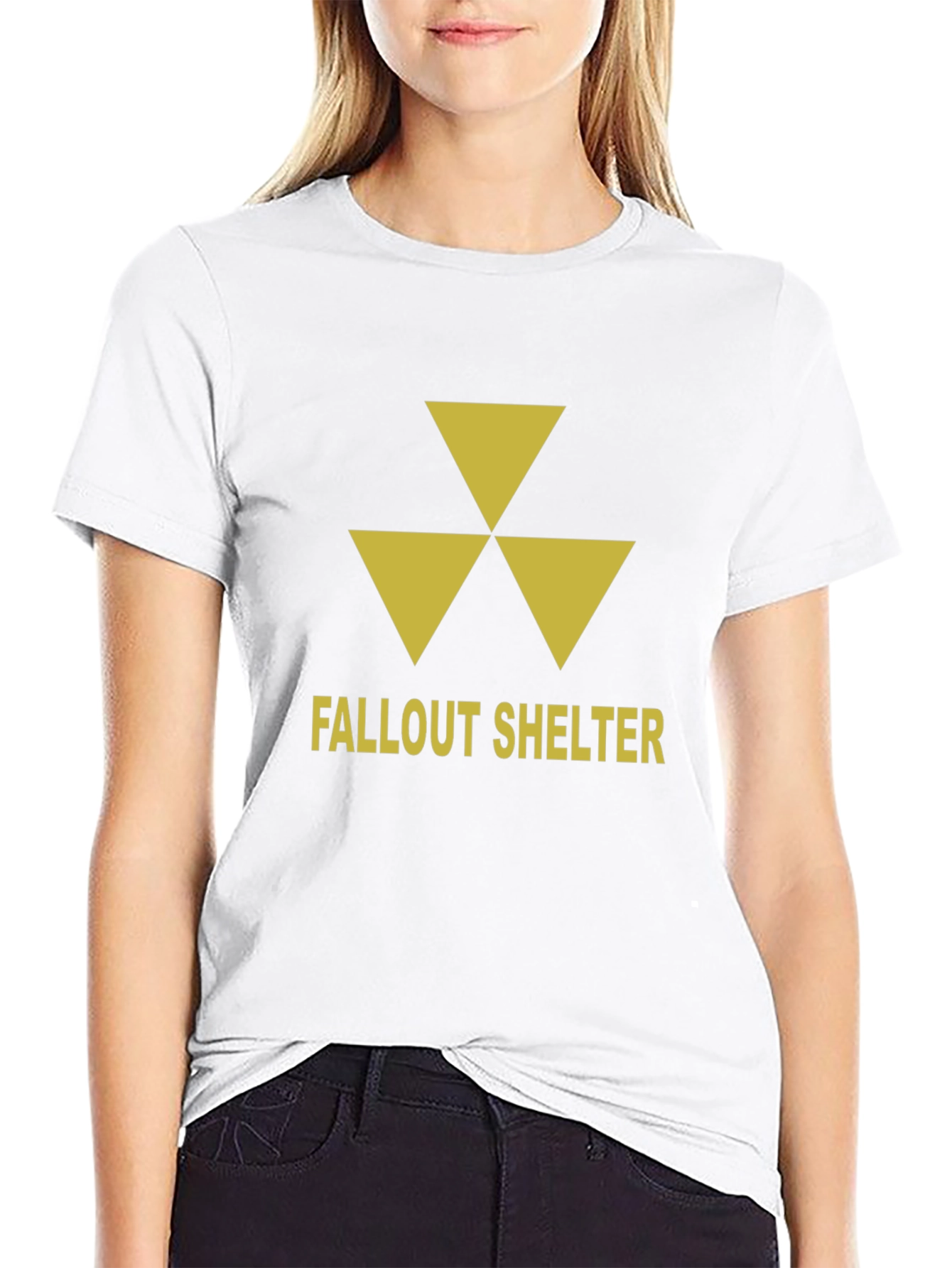 Fallout Shelter Graphic T-Shirt - Nuclear Warning Symbol