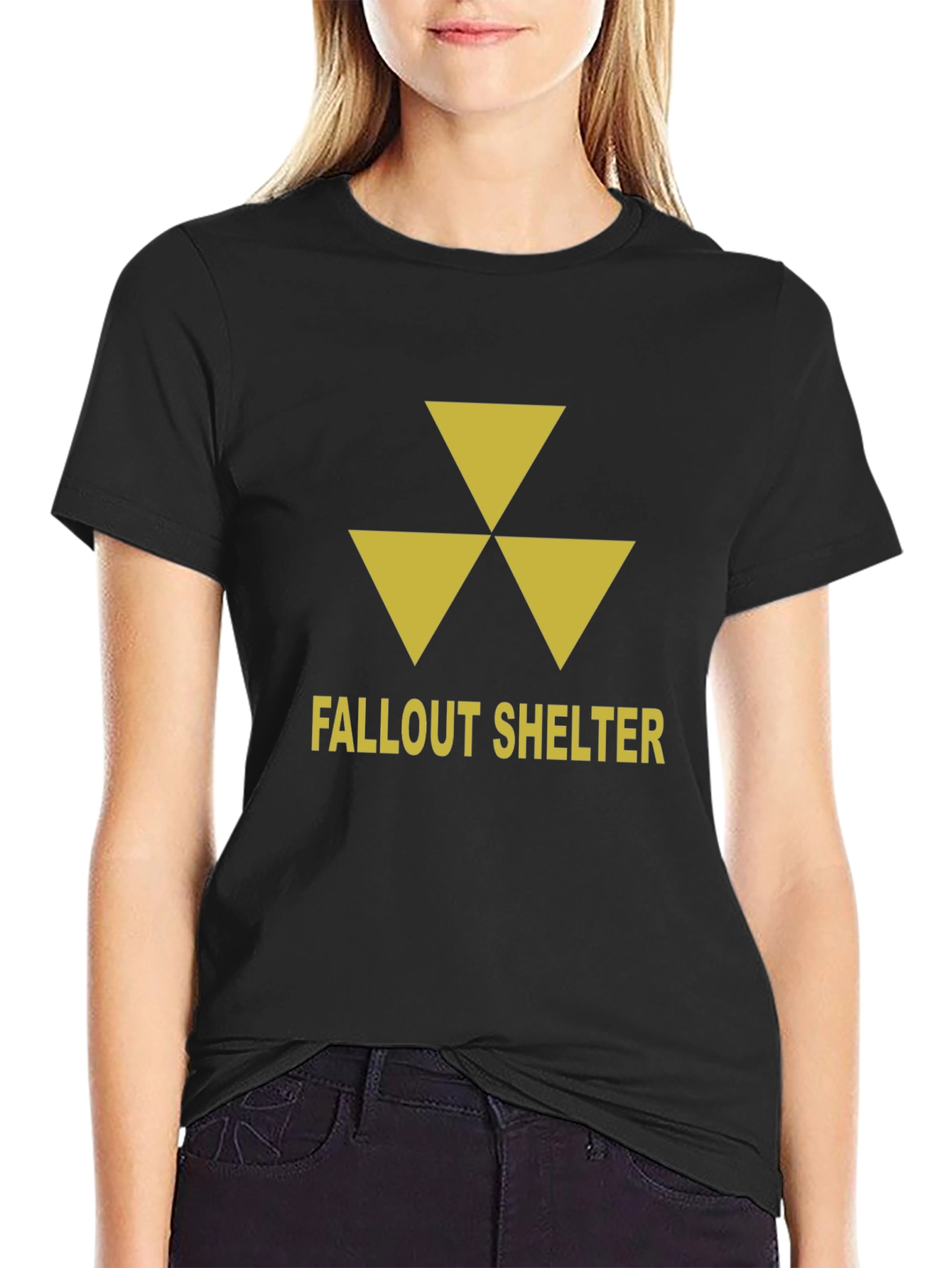 Fallout Shelter Graphic T-Shirt - Nuclear Warning Symbol