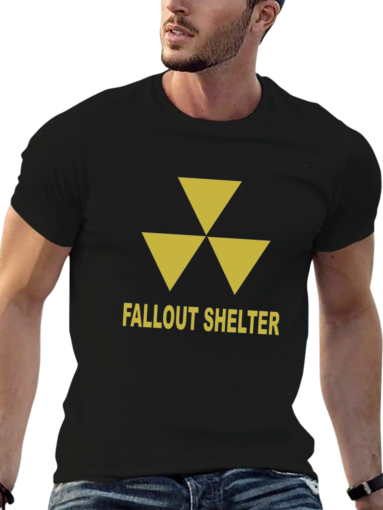 Fallout Shelter Graphic T-Shirt - Nuclear Warning Symbol