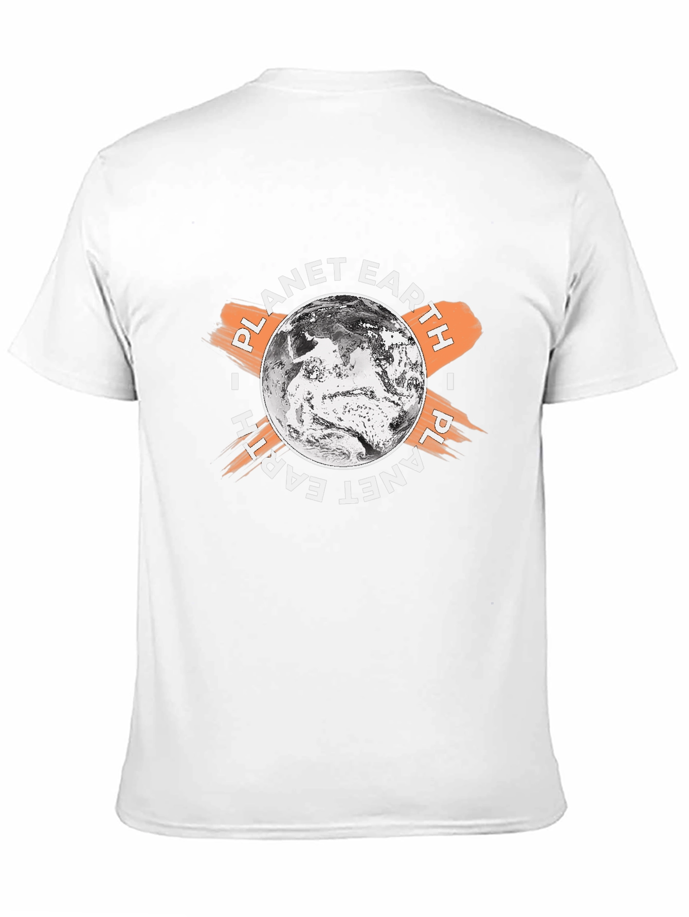 Planet Earth Graphic Print Black T-Shirt