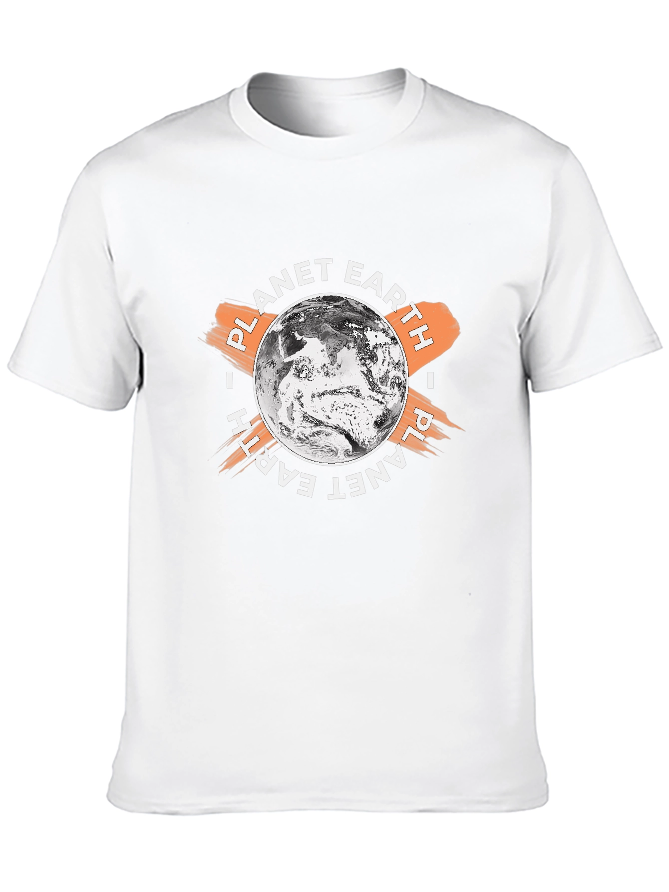 Planet Earth Graphic Print Black T-Shirt