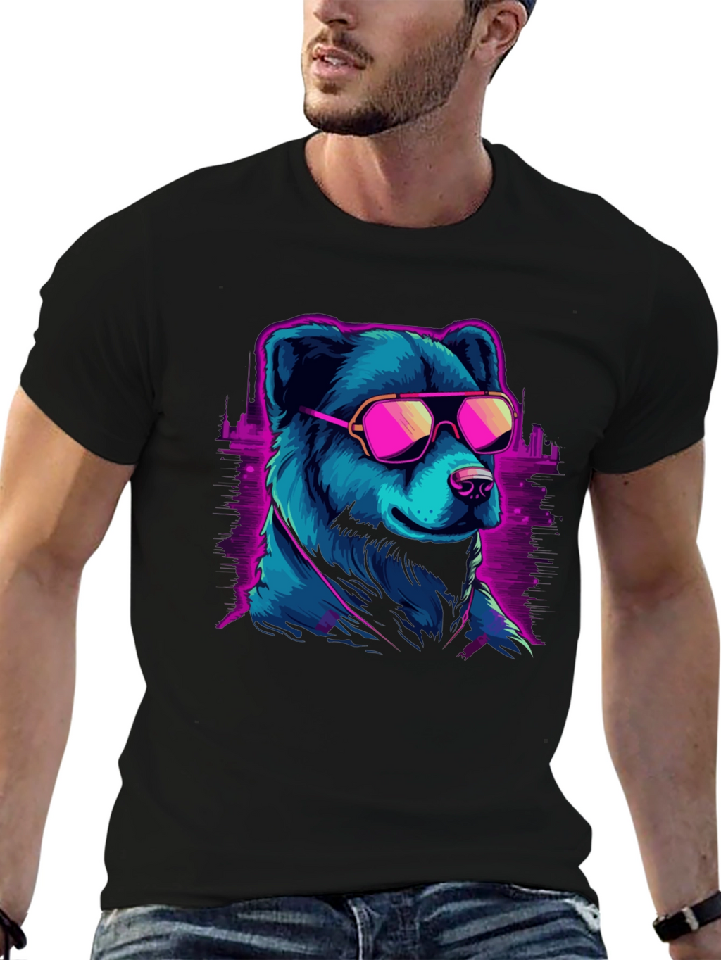 Cool Bear Graphic T-Shirt - Trendy Design