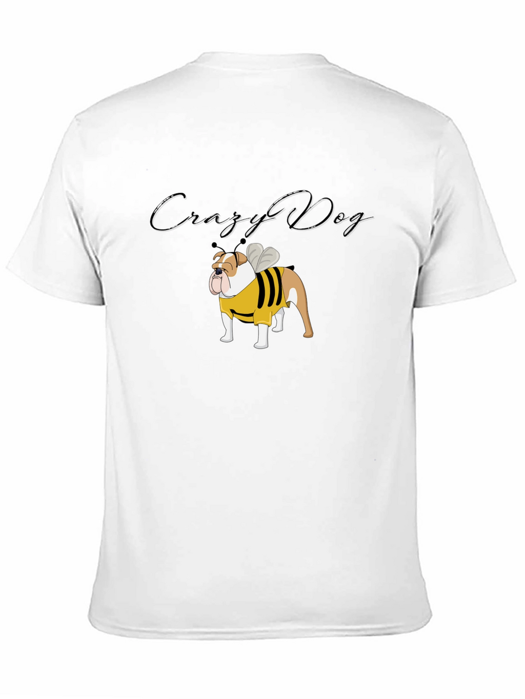 Crazy Dog Bulldog Bee T-Shirt