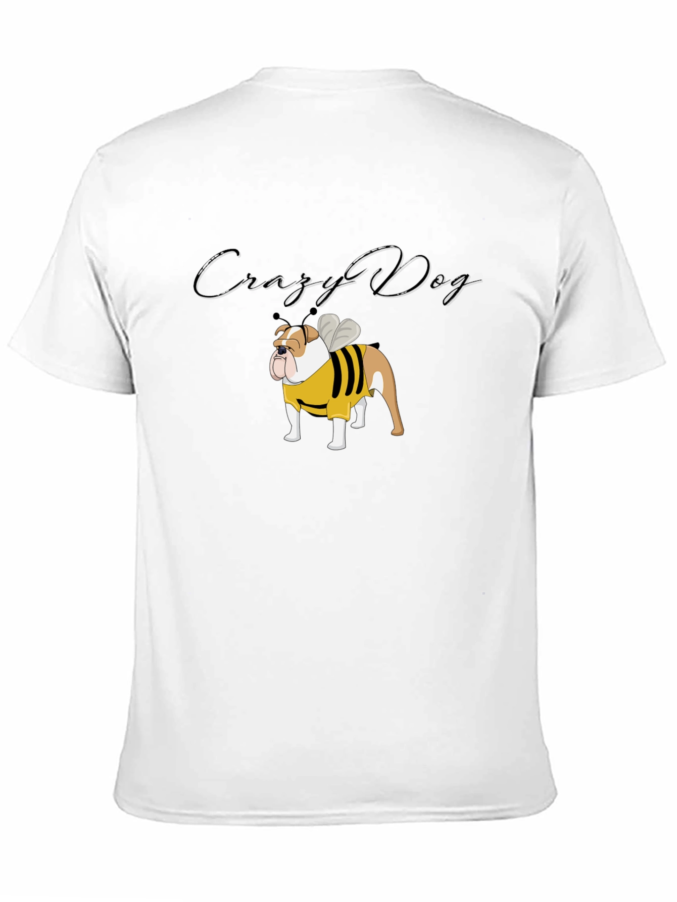 Crazy Dog Bulldog Bee T-Shirt