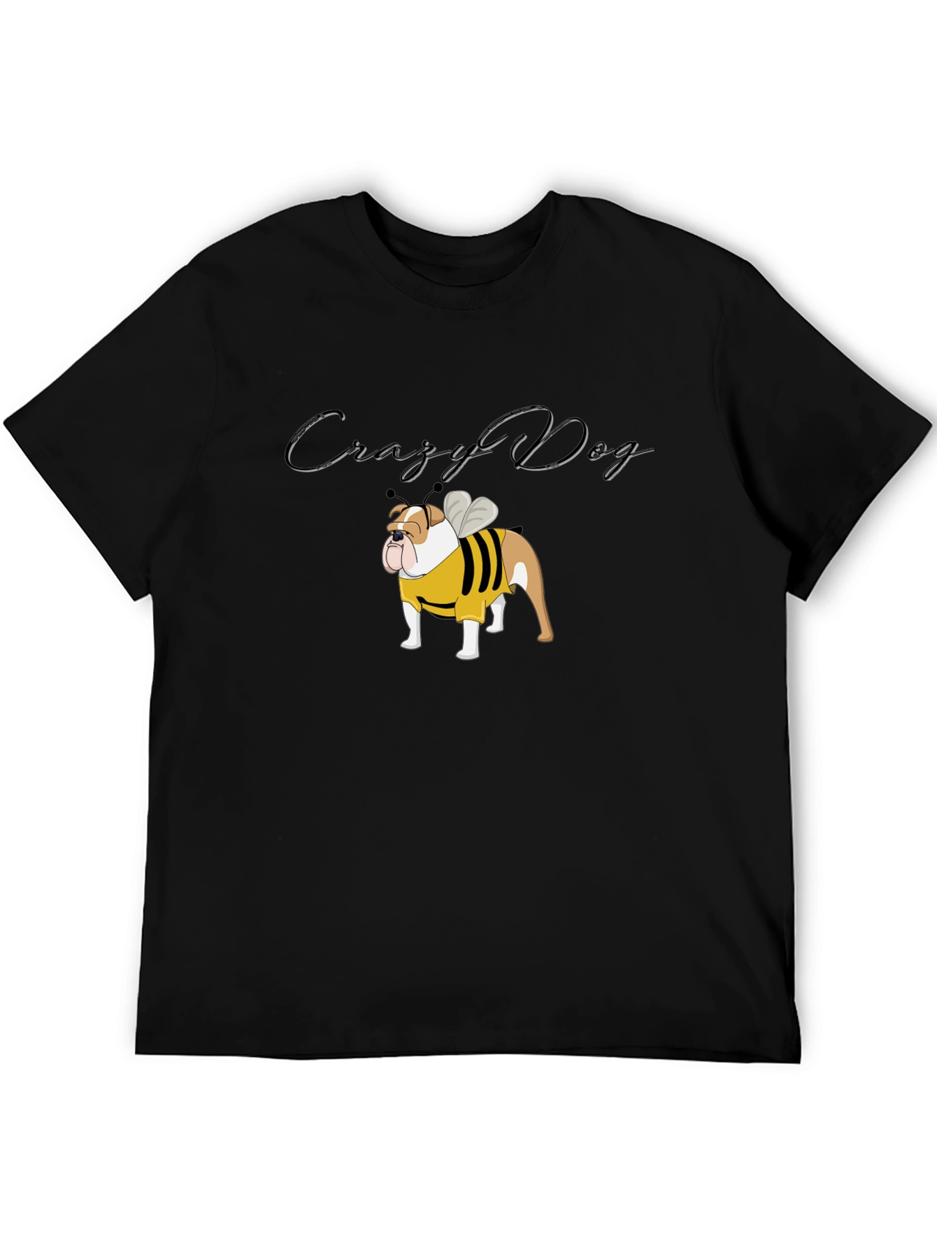 Crazy Dog Bulldog Bee T-Shirt