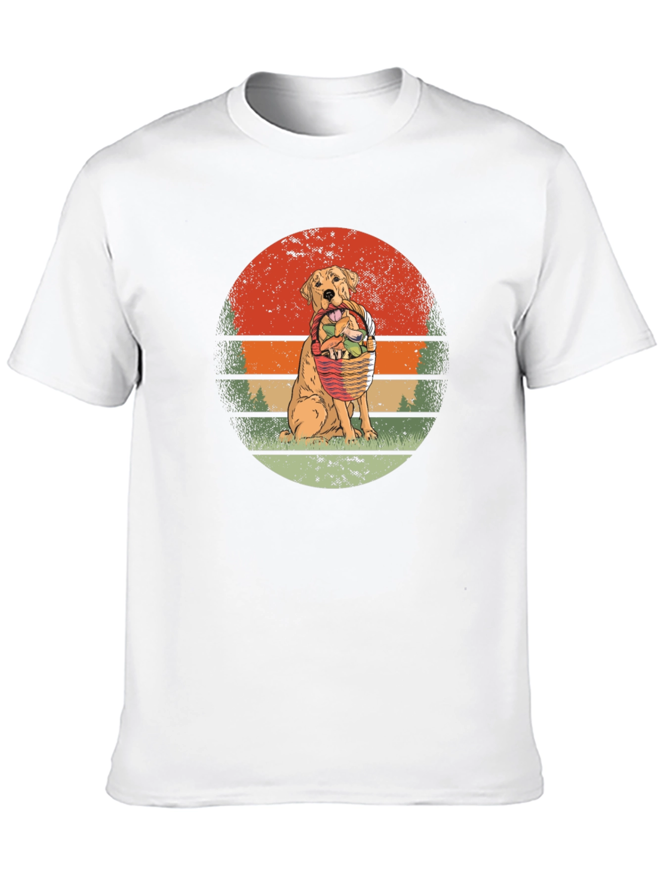 Dog Easter Basket Graphic T-Shirt