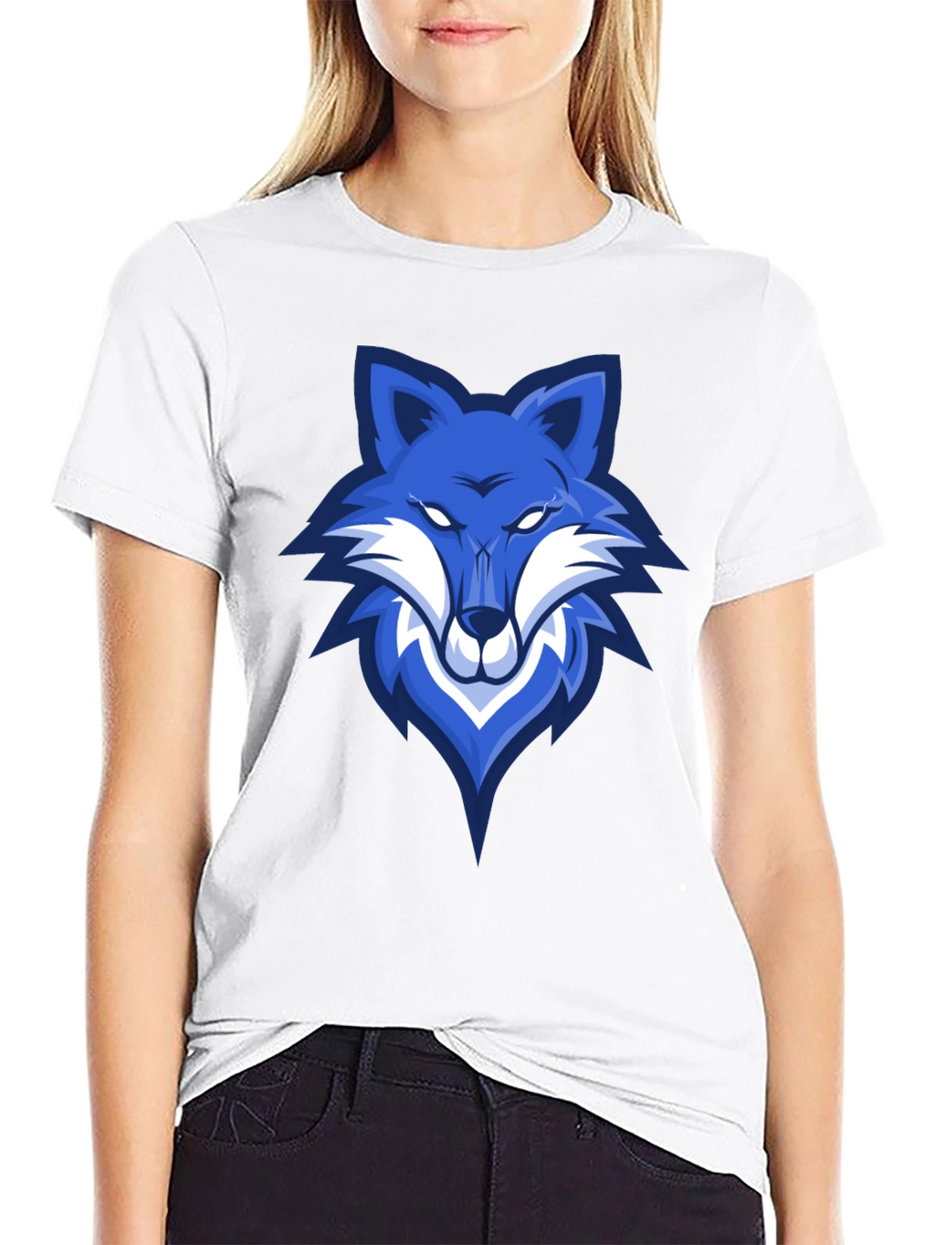 Blue Fox Graphic Tee - Mens Black T-Shirt