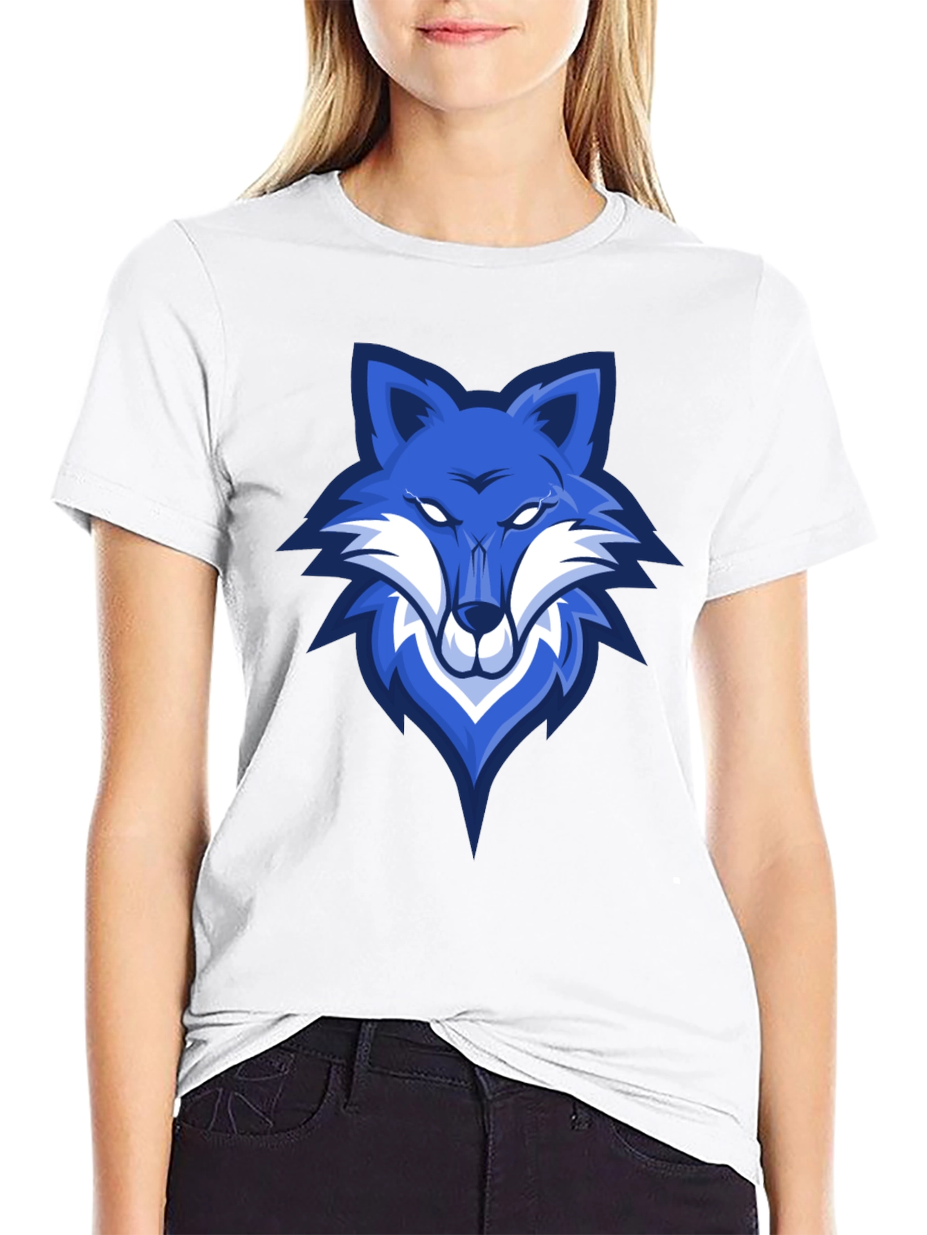 Blue Fox Graphic Tee - Mens Black T-Shirt