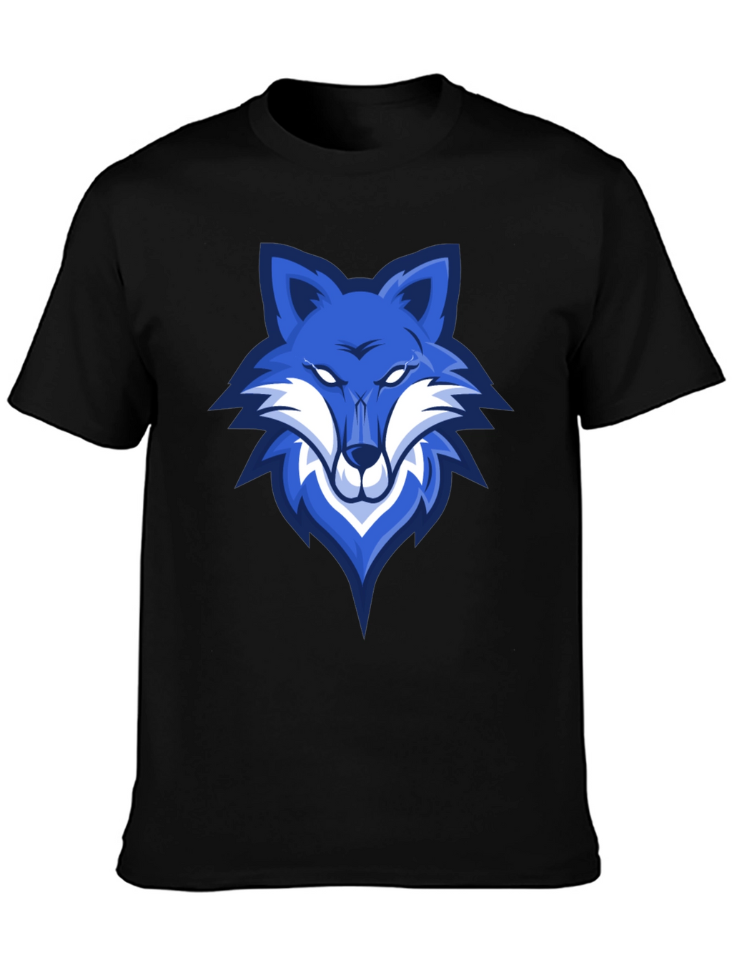 Blue Fox Graphic Tee - Mens Black T-Shirt