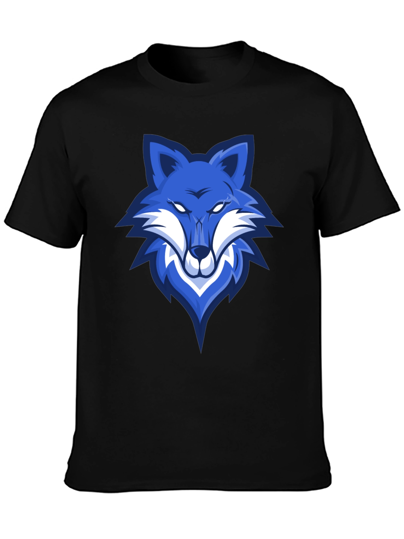 Blue Fox Graphic Tee - Mens Black T-Shirt