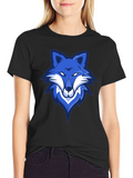 Blue Fox Graphic Tee - Mens Black T-Shirt