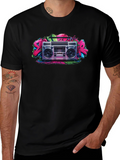 Retro Boombox Graphic Tee