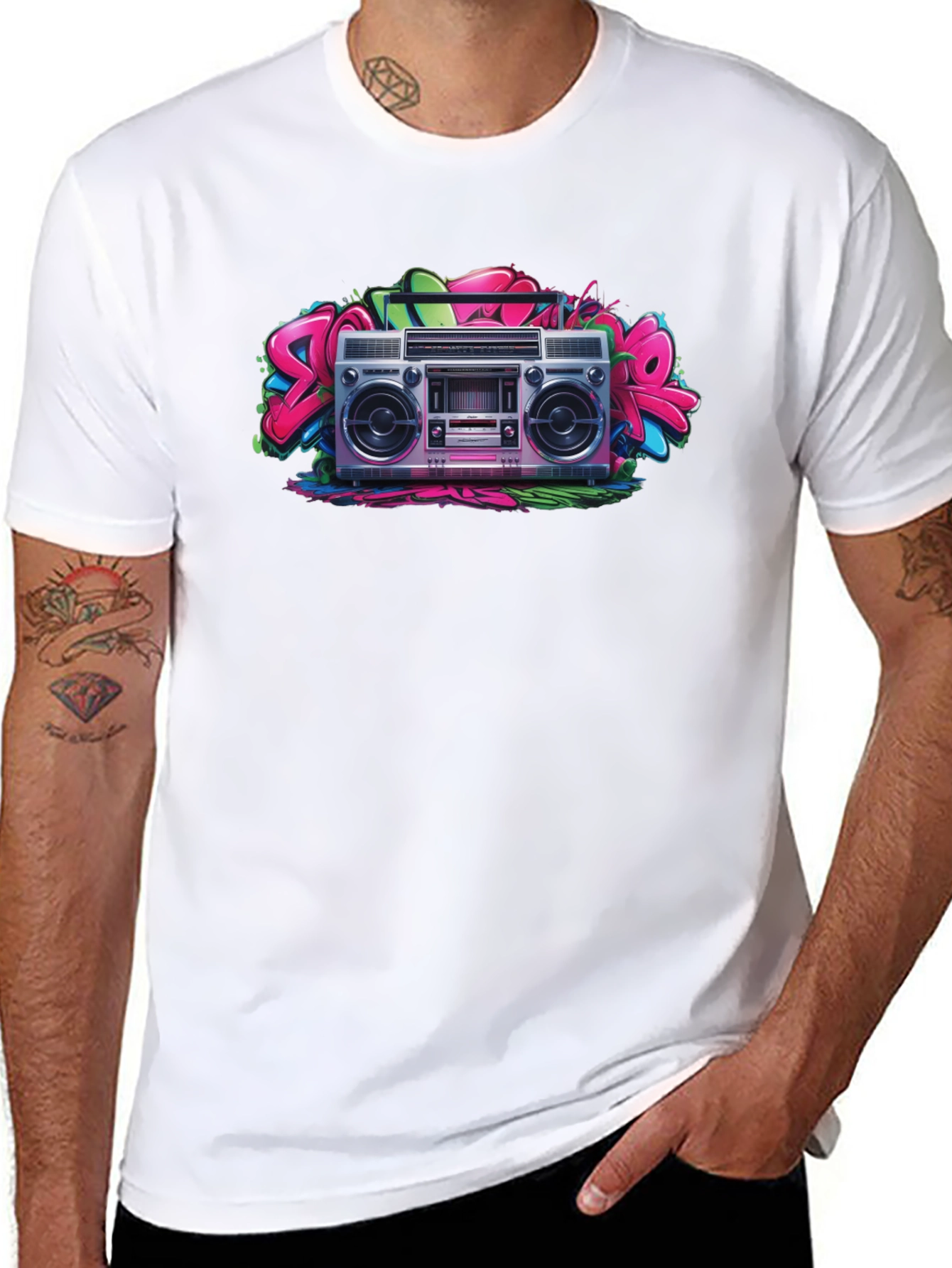 Retro Boombox Graphic Tee