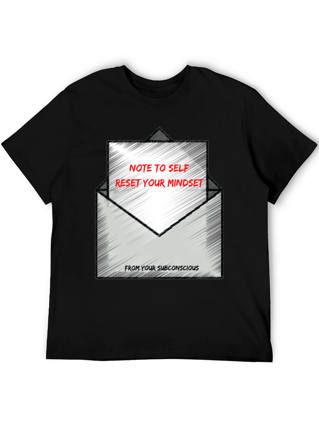 Reset Your Mindset Graphic Tee - Black