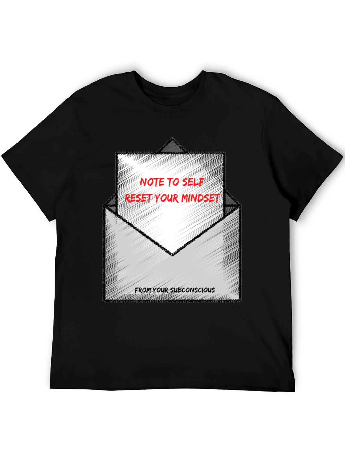 Reset Your Mindset Graphic Tee - Black