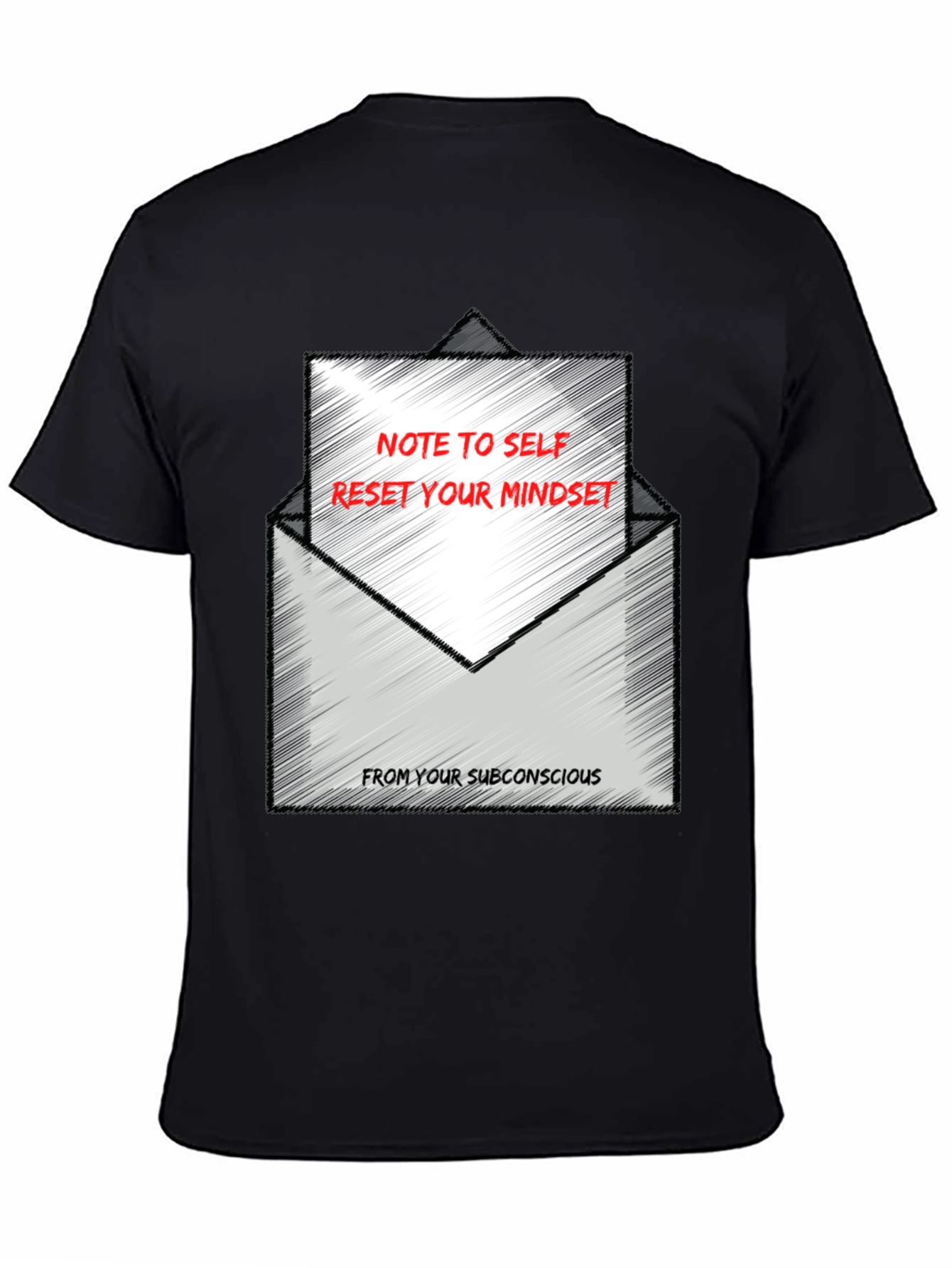 Reset Your Mindset Graphic Tee - Black