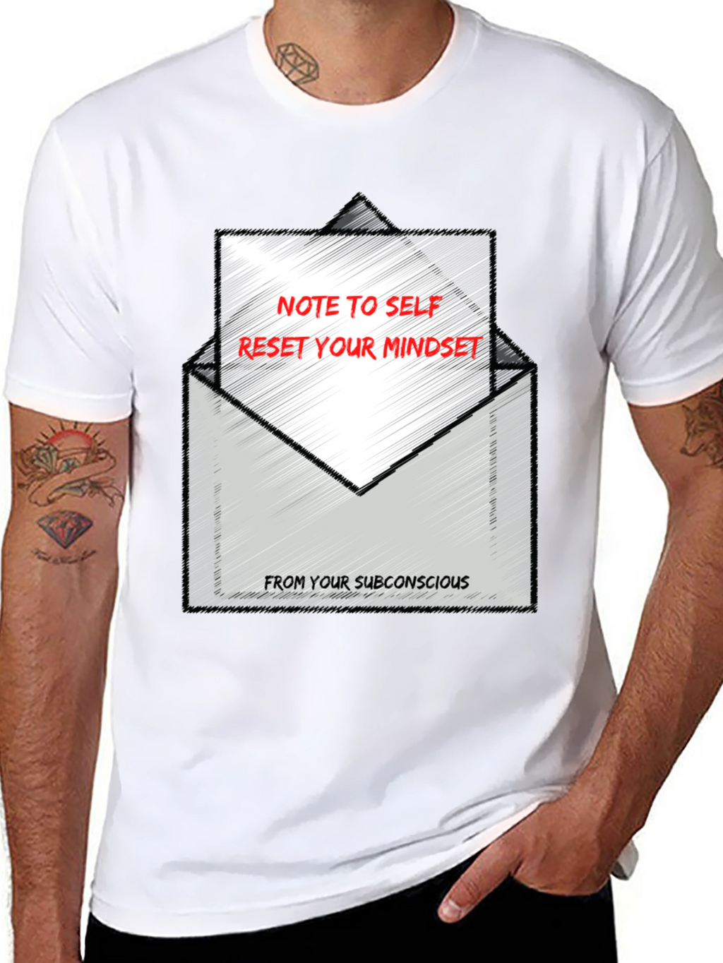 Reset Your Mindset Graphic Tee - Black