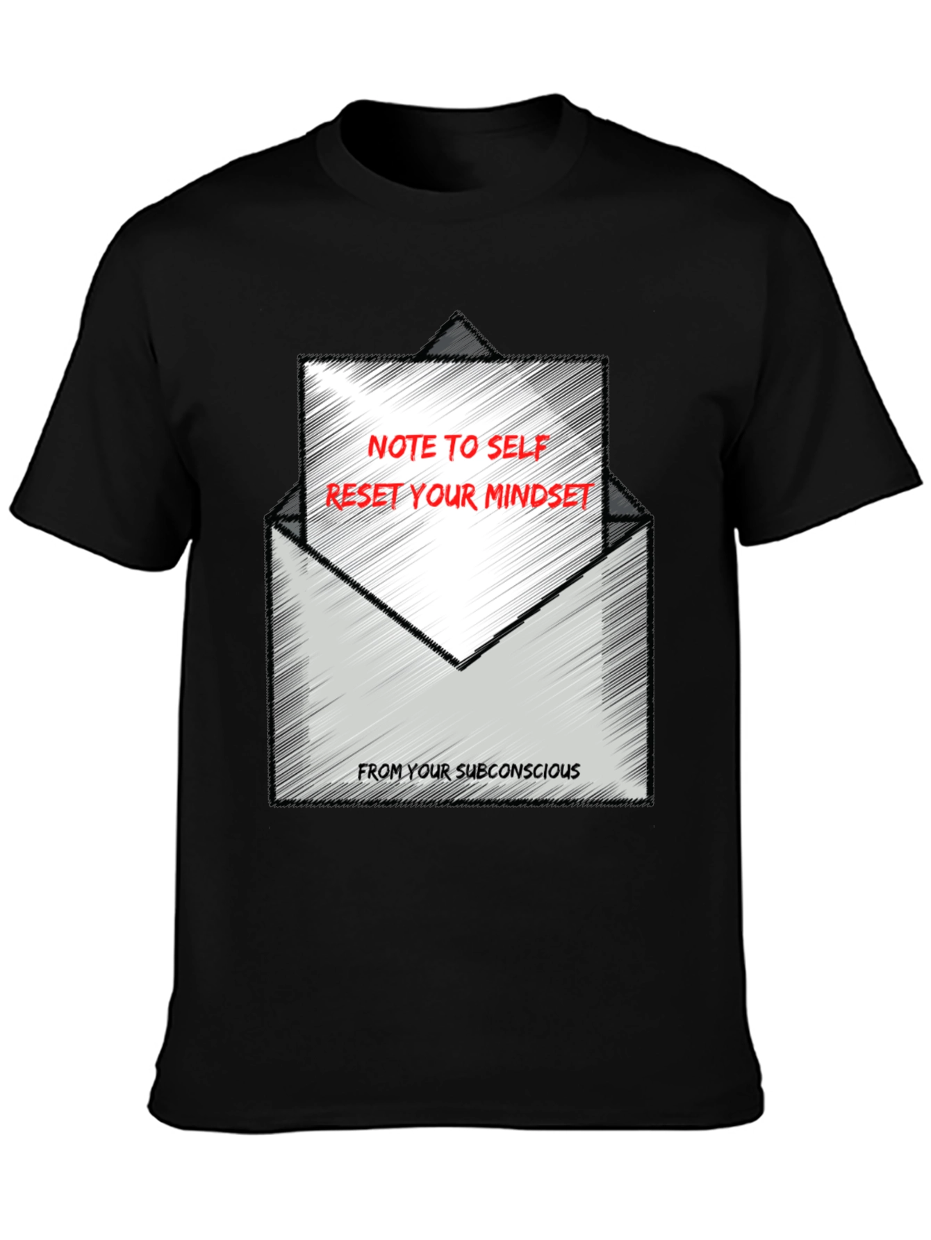 Reset Your Mindset Graphic Tee - Black
