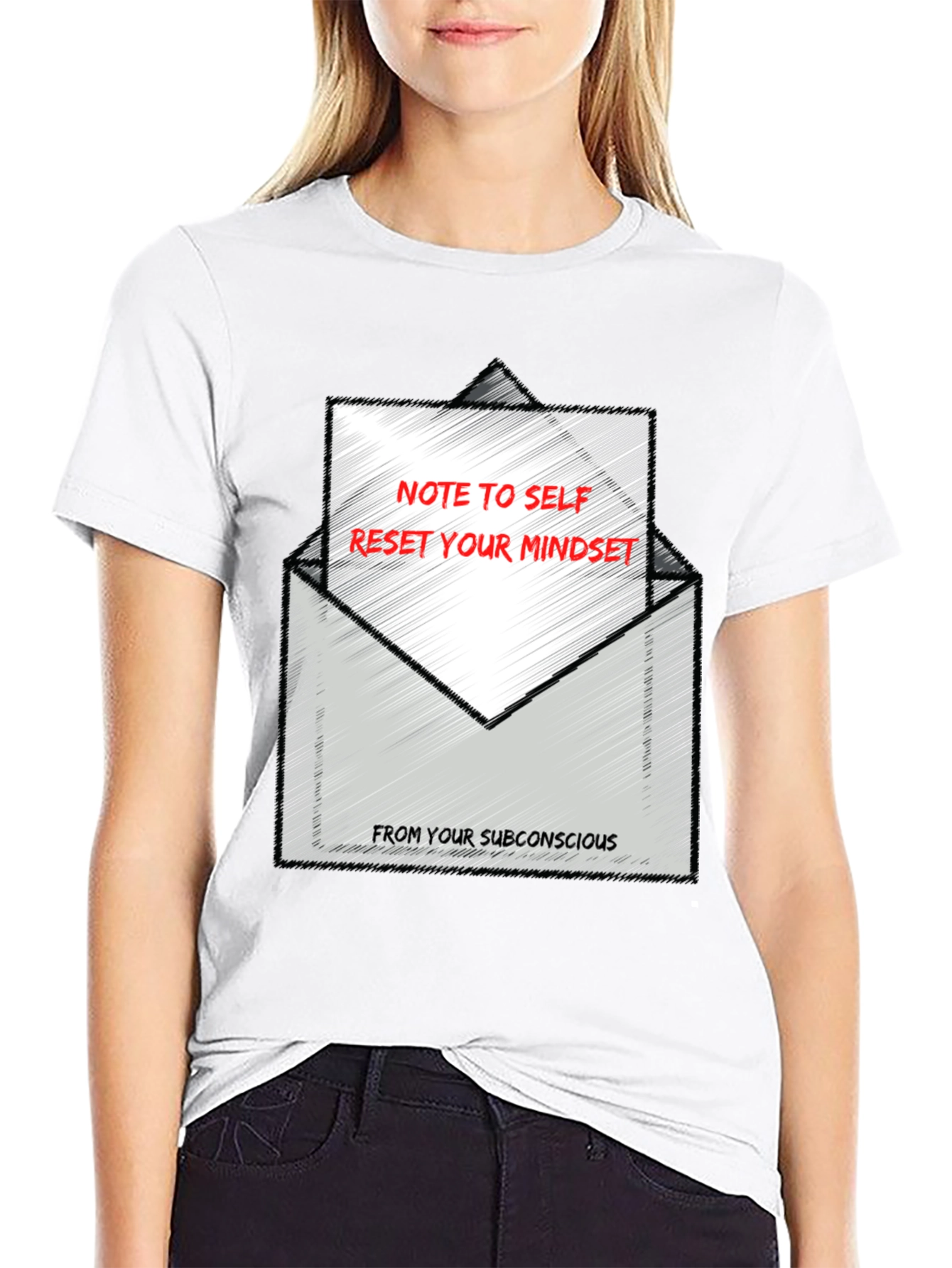 Reset Your Mindset Graphic Tee - Black