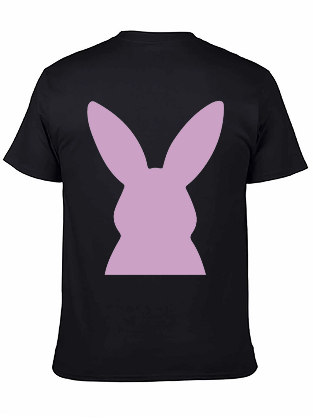 Bunny Silhouette T-Shirt - Black Tee