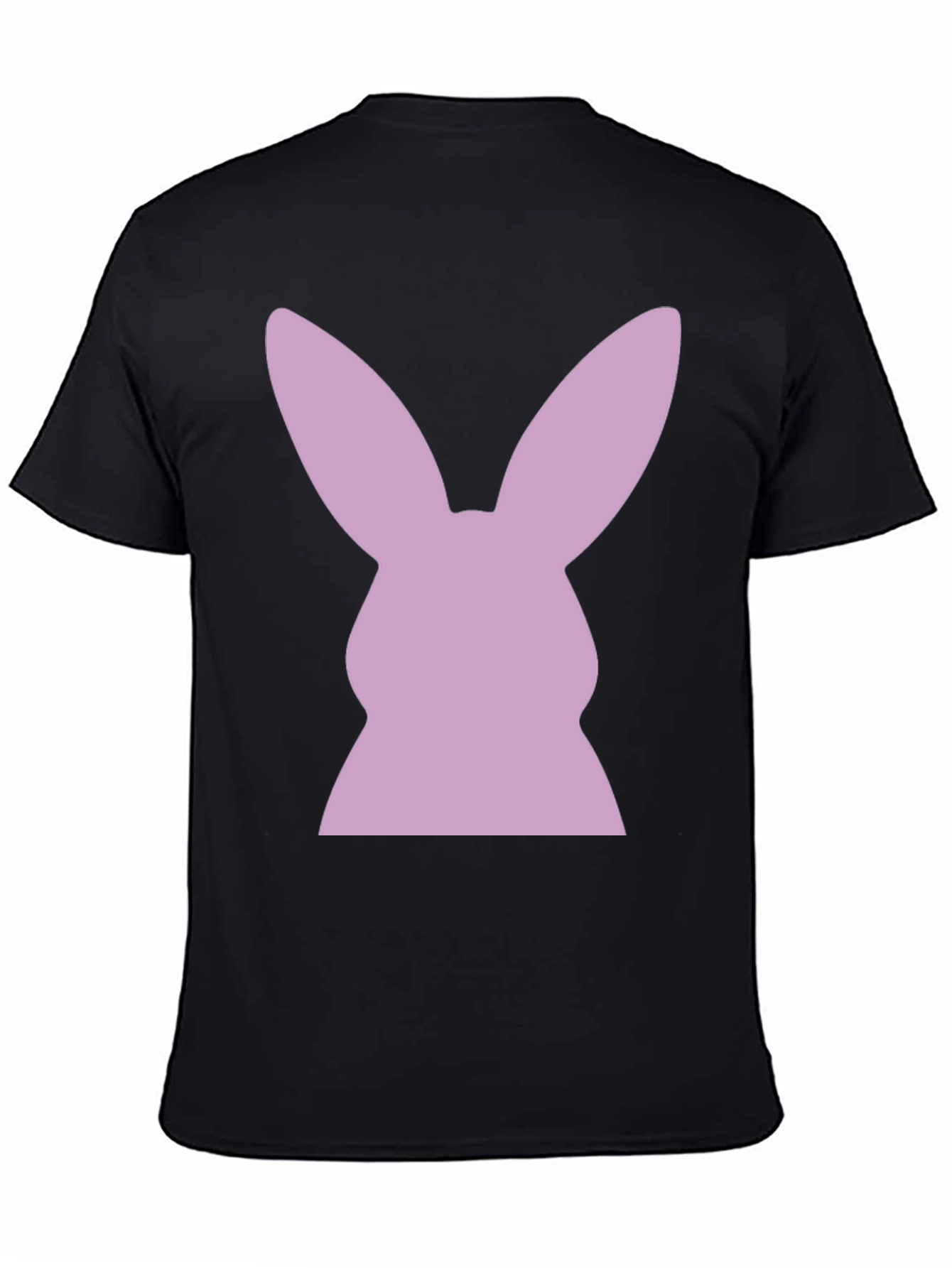 Bunny Silhouette T-Shirt - Black Tee