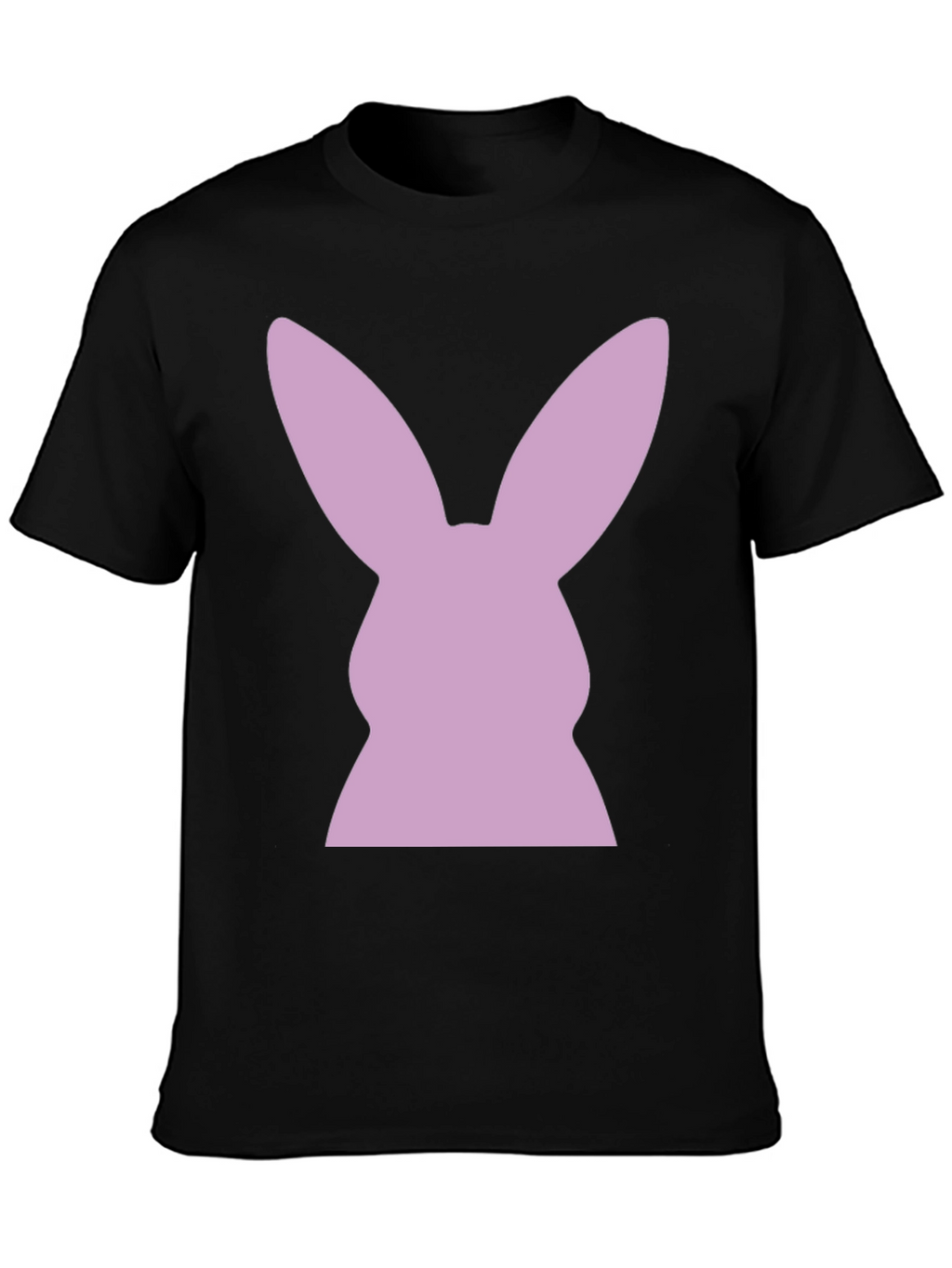 Bunny Silhouette T-Shirt - Black Tee