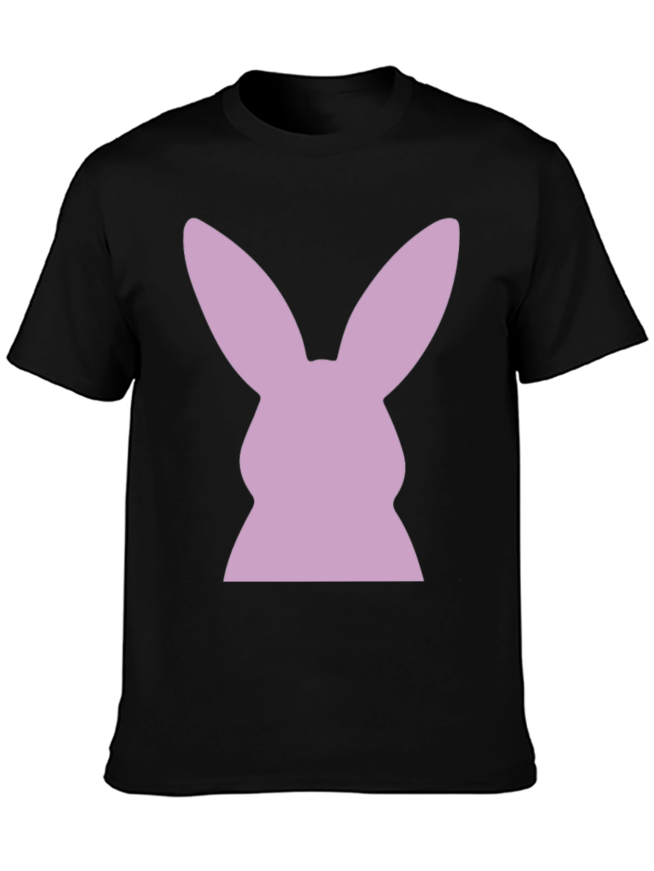 Bunny Silhouette T-Shirt - Black Tee